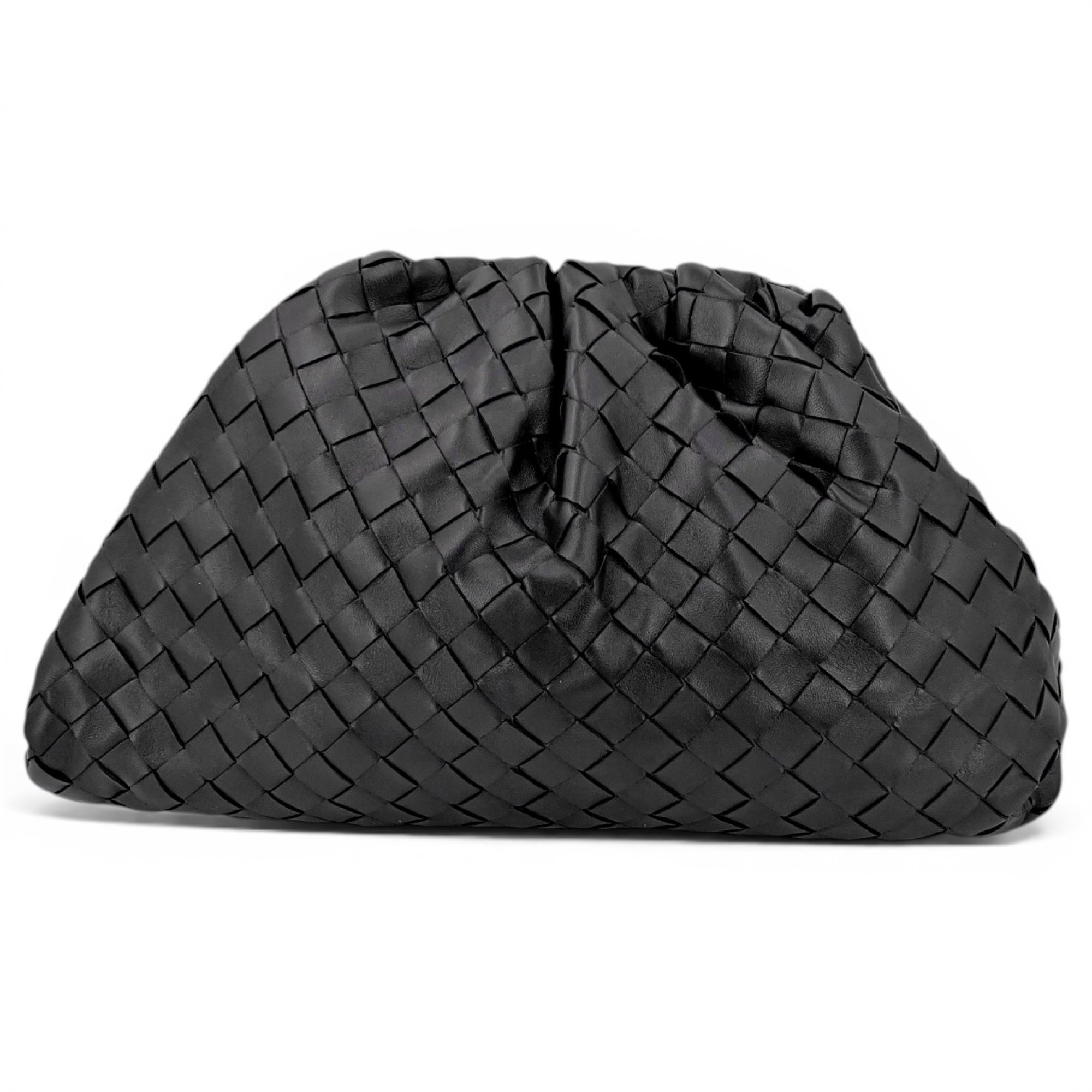Pouch leather clutch bag