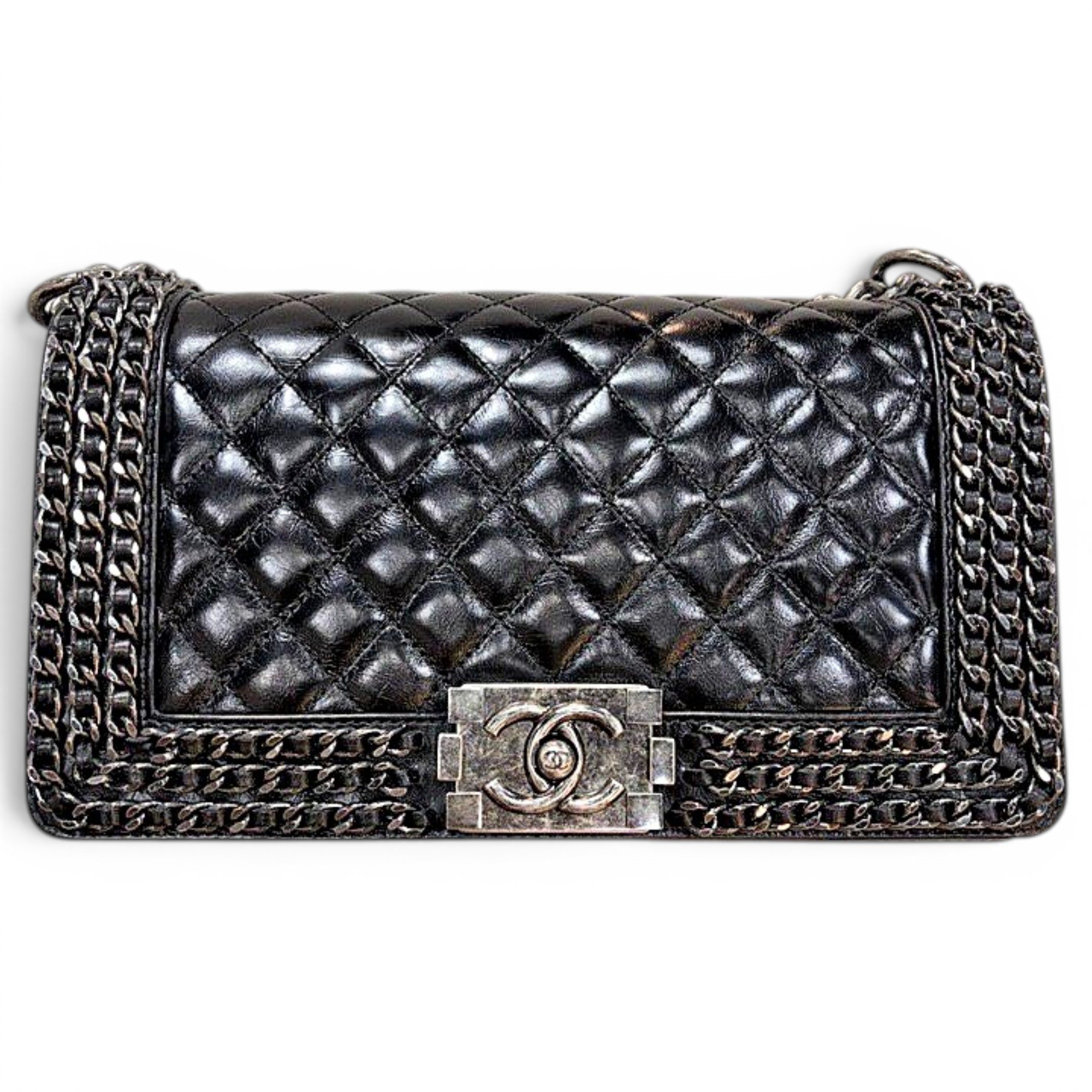 Boy leather crossbody bag