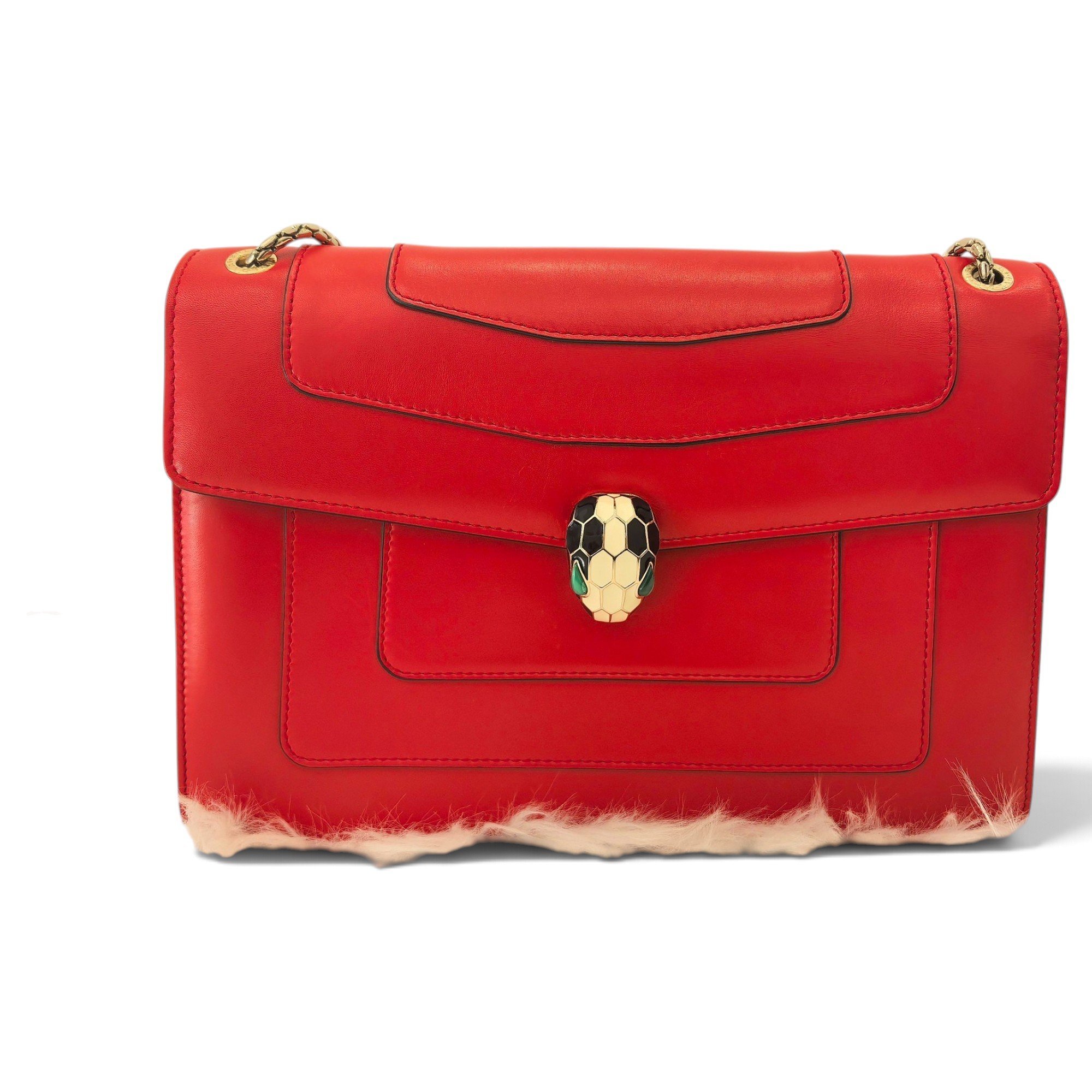 Serpenti leather crossbody bag