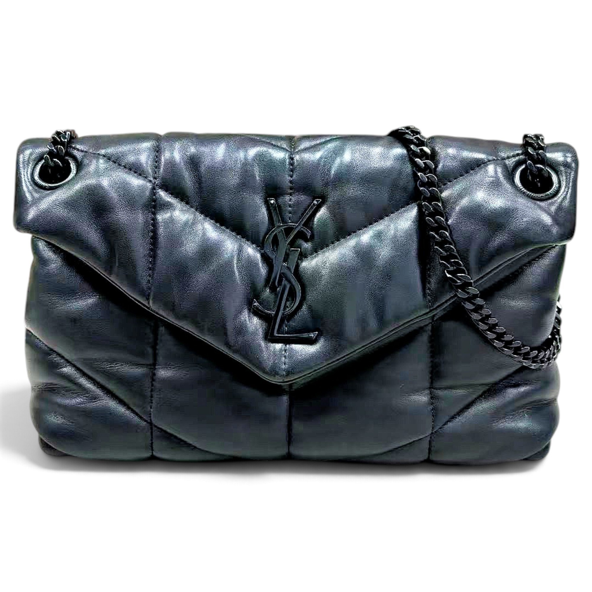 Loulou Puffer leather crossbody bag