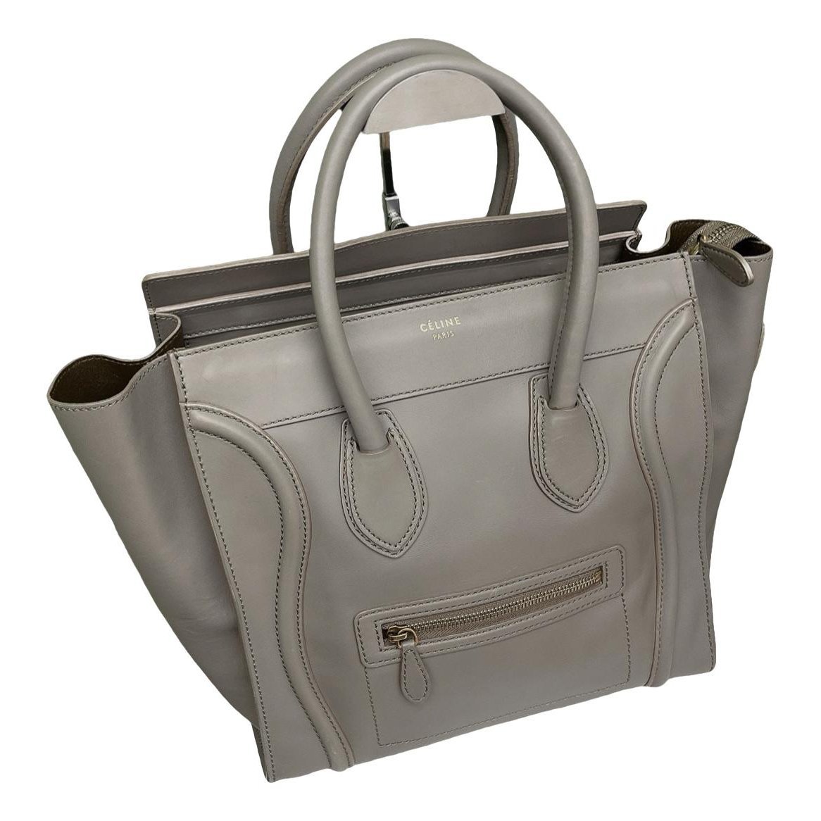 Luggage leather tote