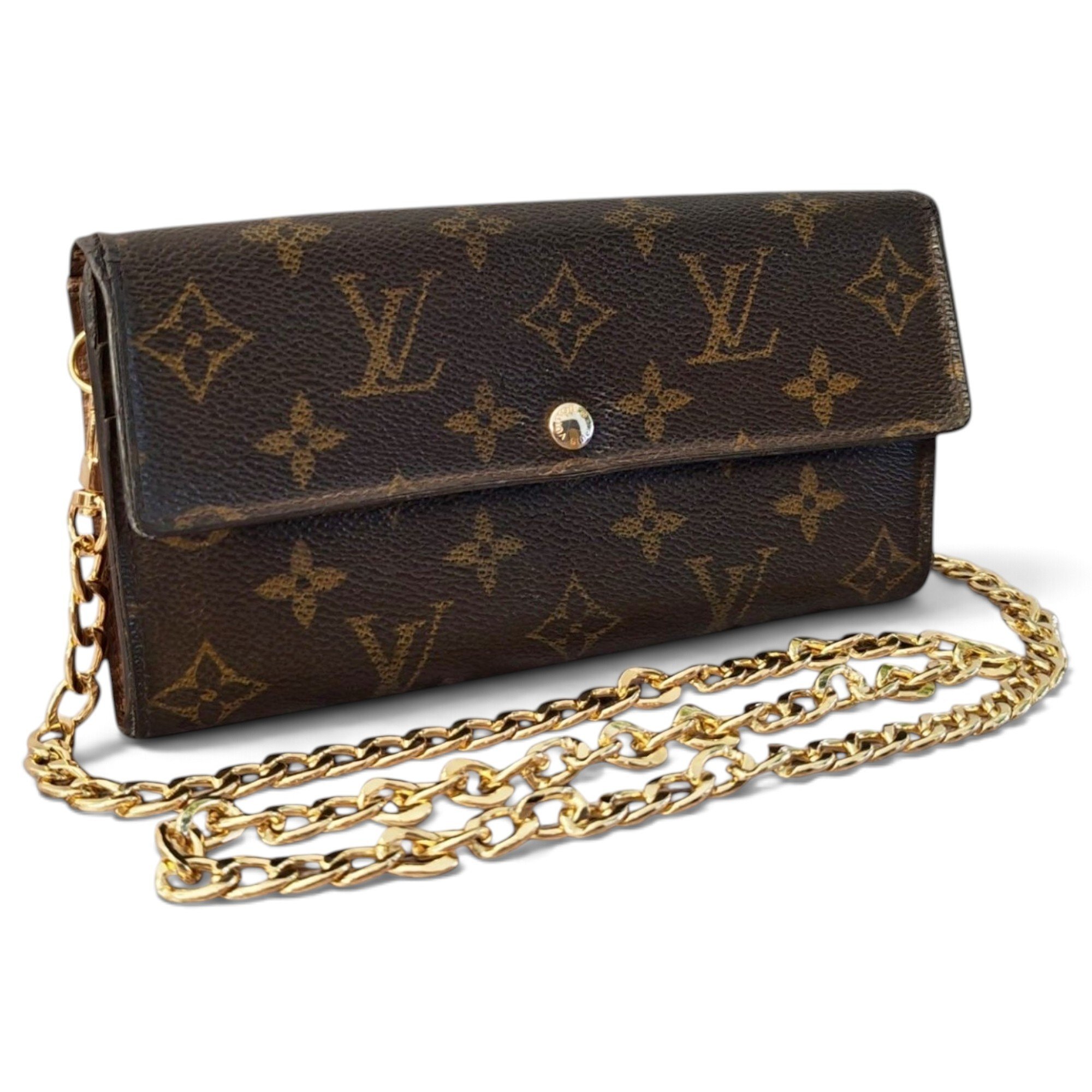Leather clutch bag