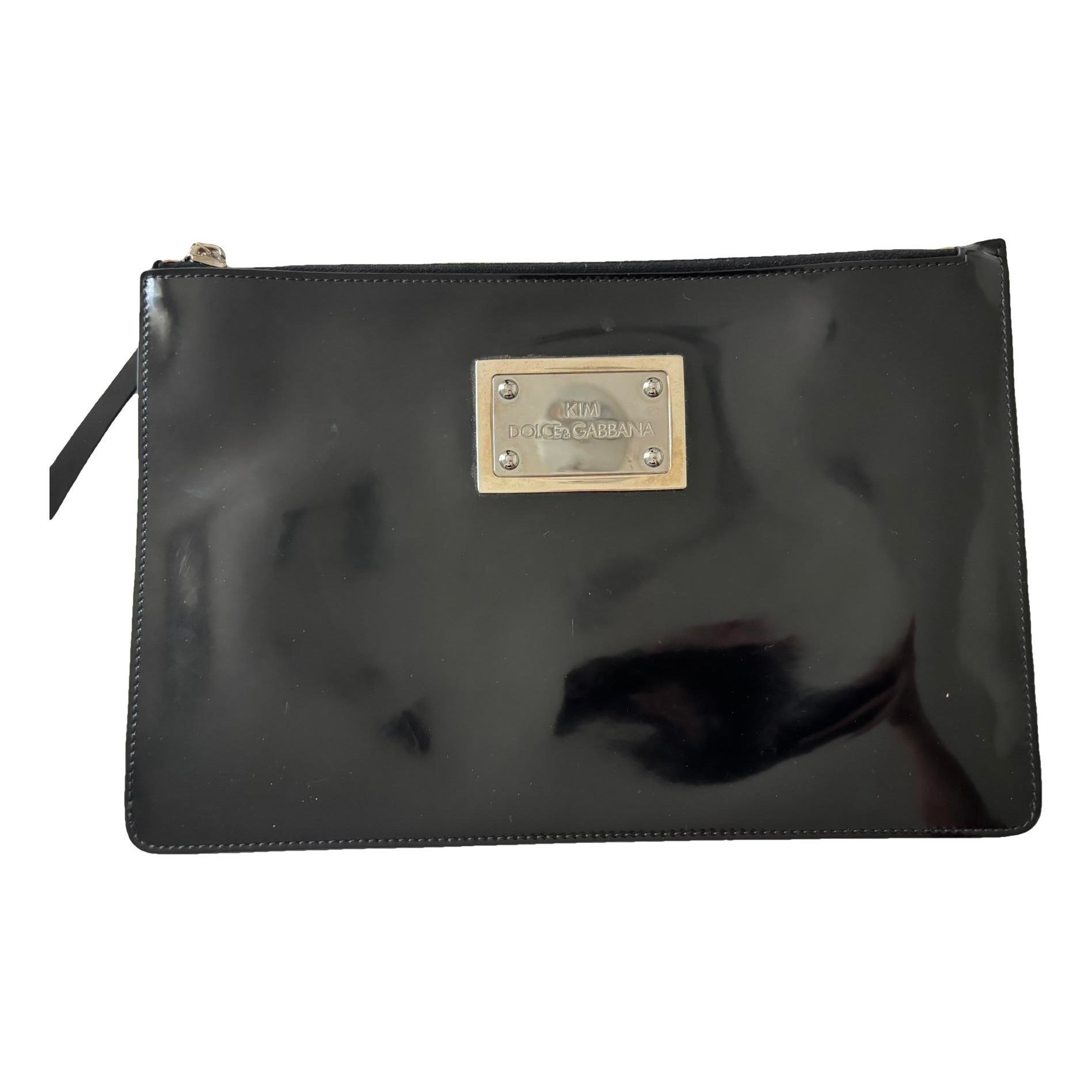 Patent leather vanity case