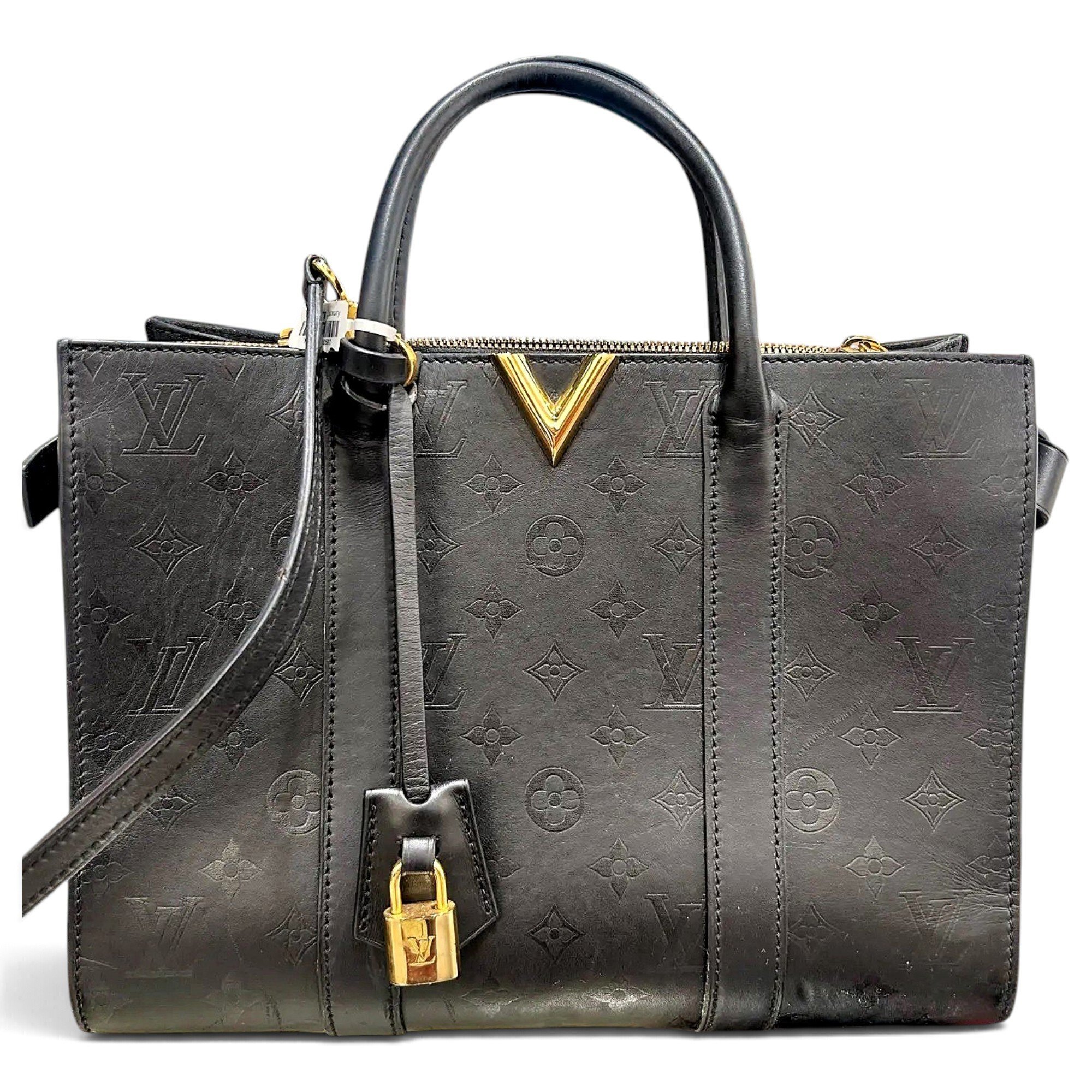 One Handle very leather handbag