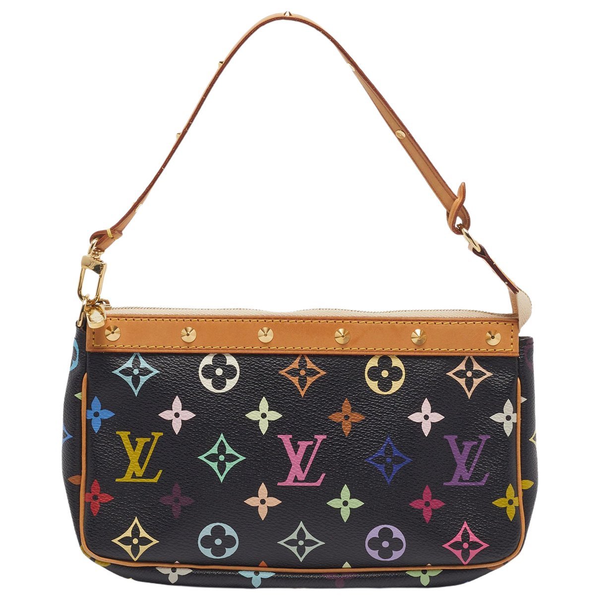 Leather clutch bag