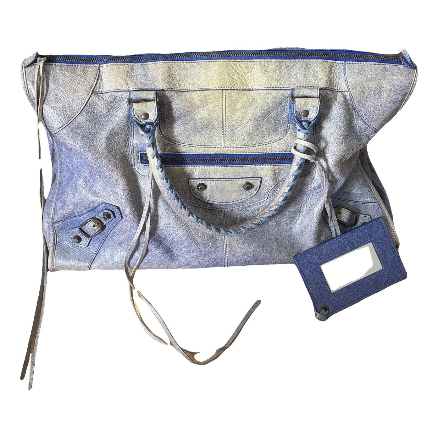 Work leather handbag