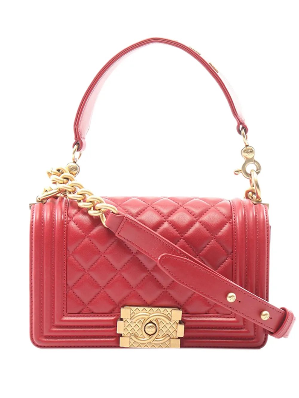 2020 Small Quilted Lambskin Boy Flap satchel