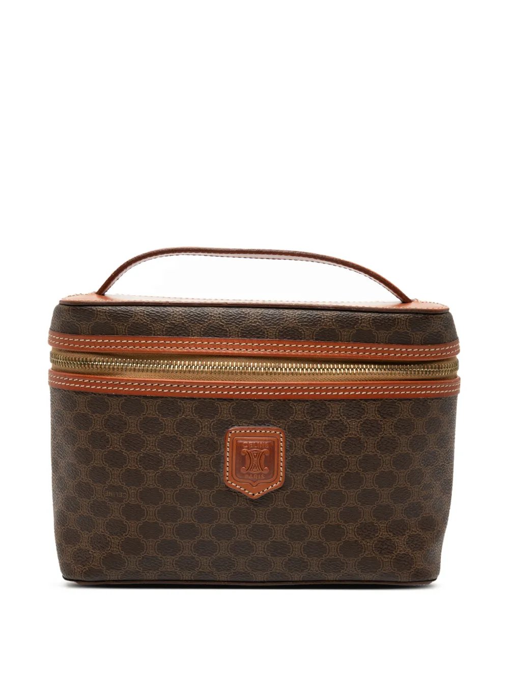 20th Century Macadam Coated Canvas vanity bag
