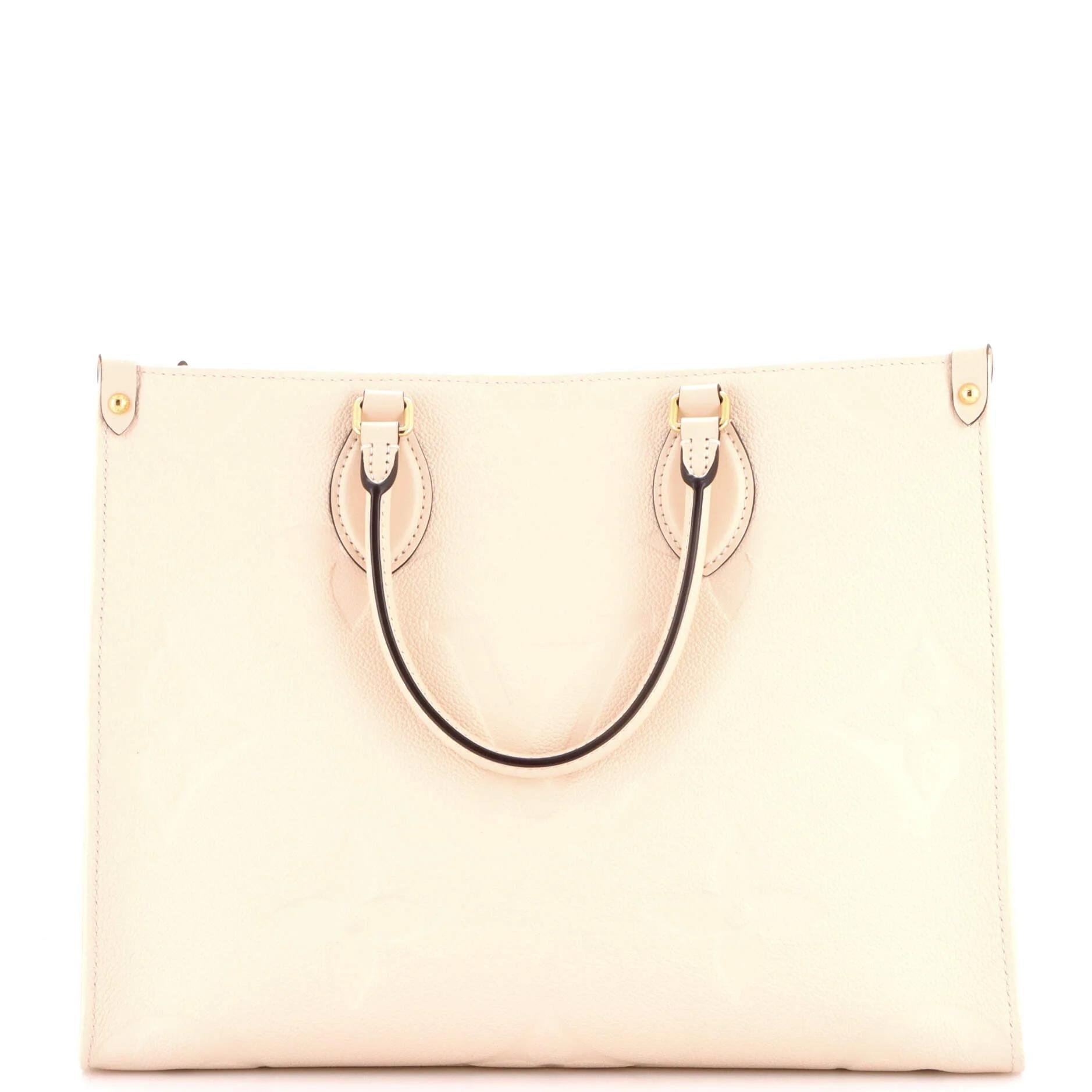 Leather tote
