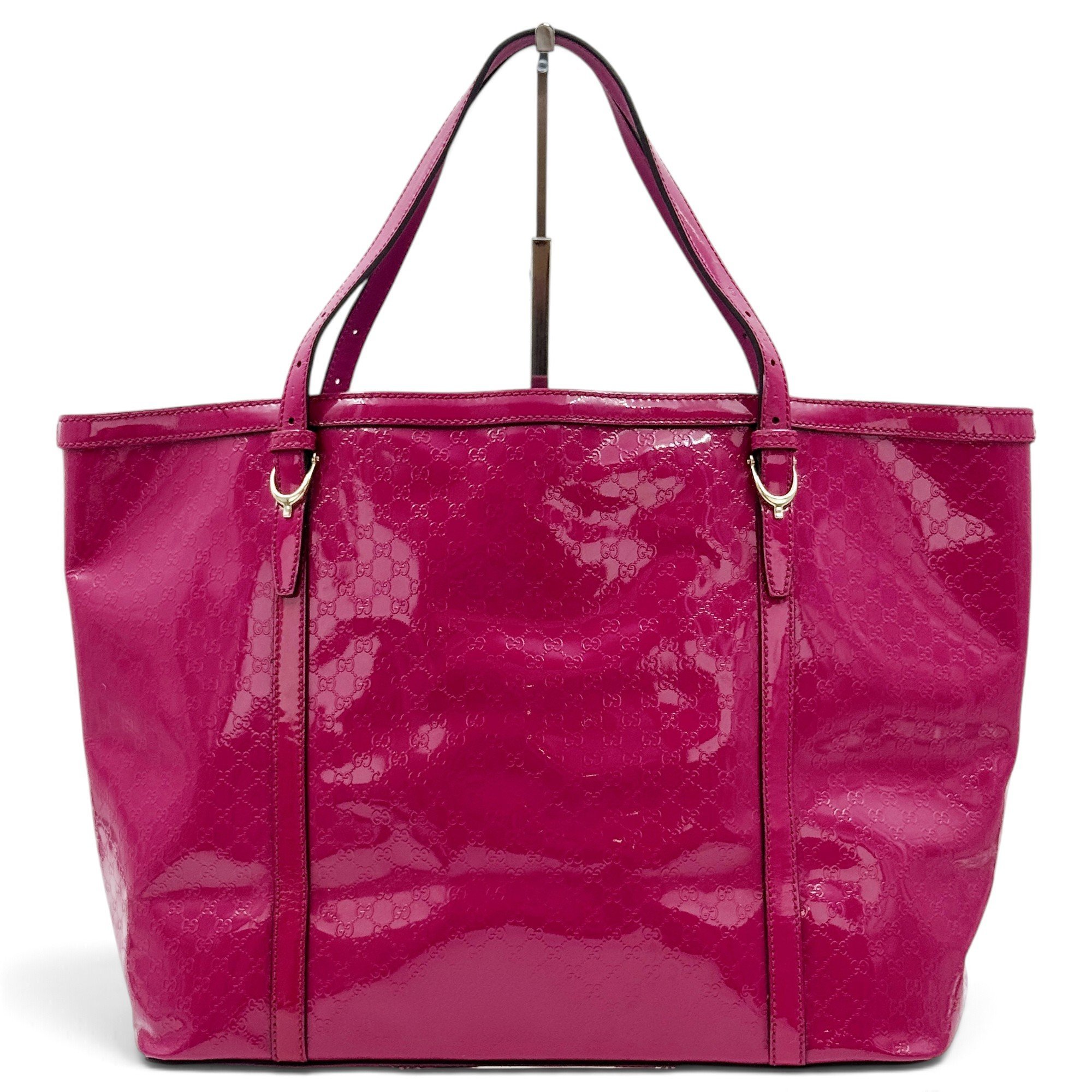 Patent leather handbag