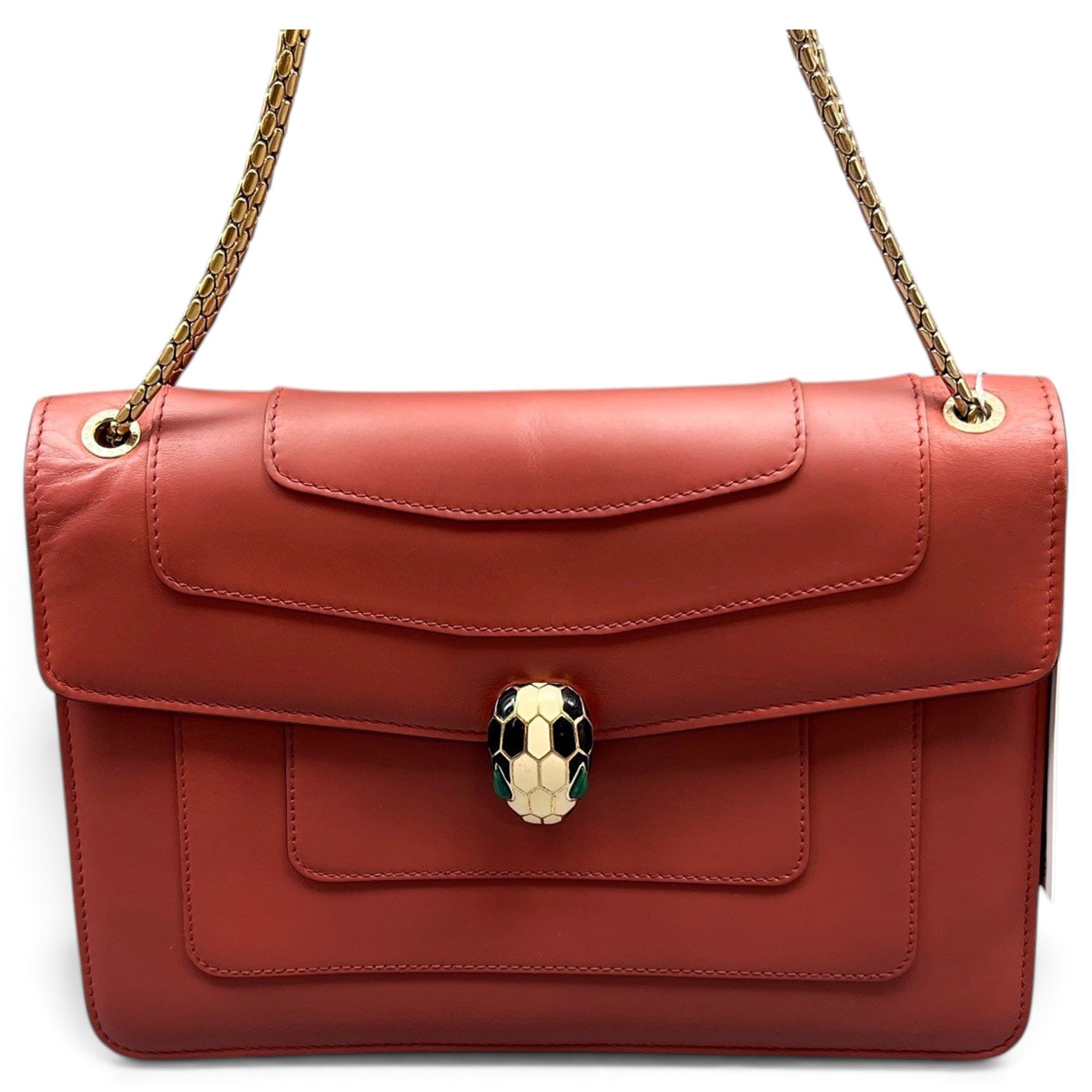 Serpenti leather handbag