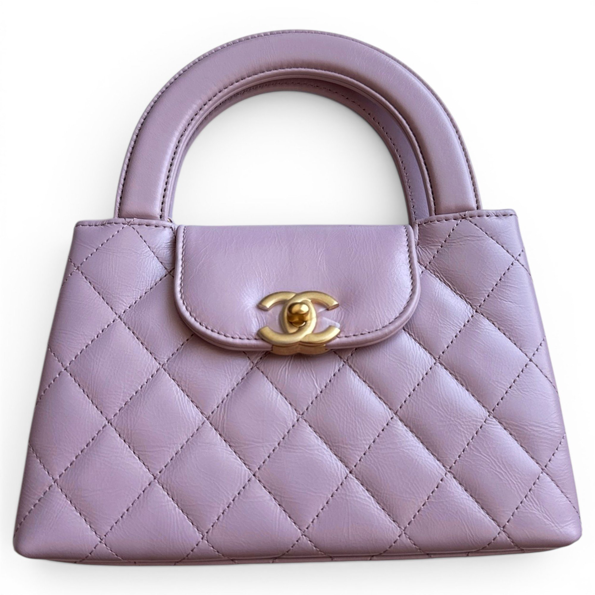 Mini Shopping leather handbag