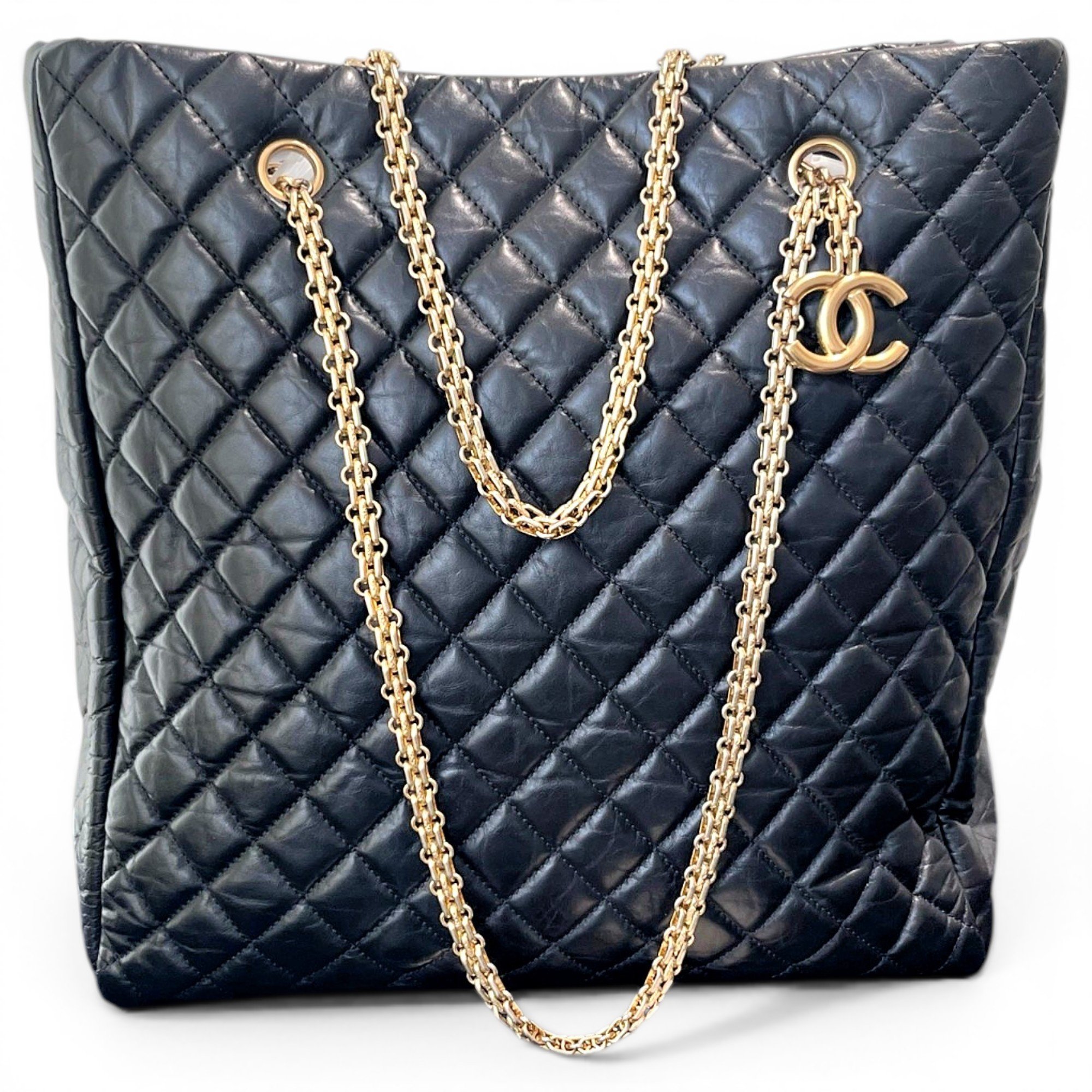 Executive leather tote