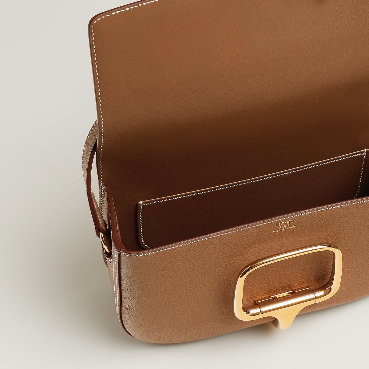 Gold Hermès Della Cavalleria Elan Bag
