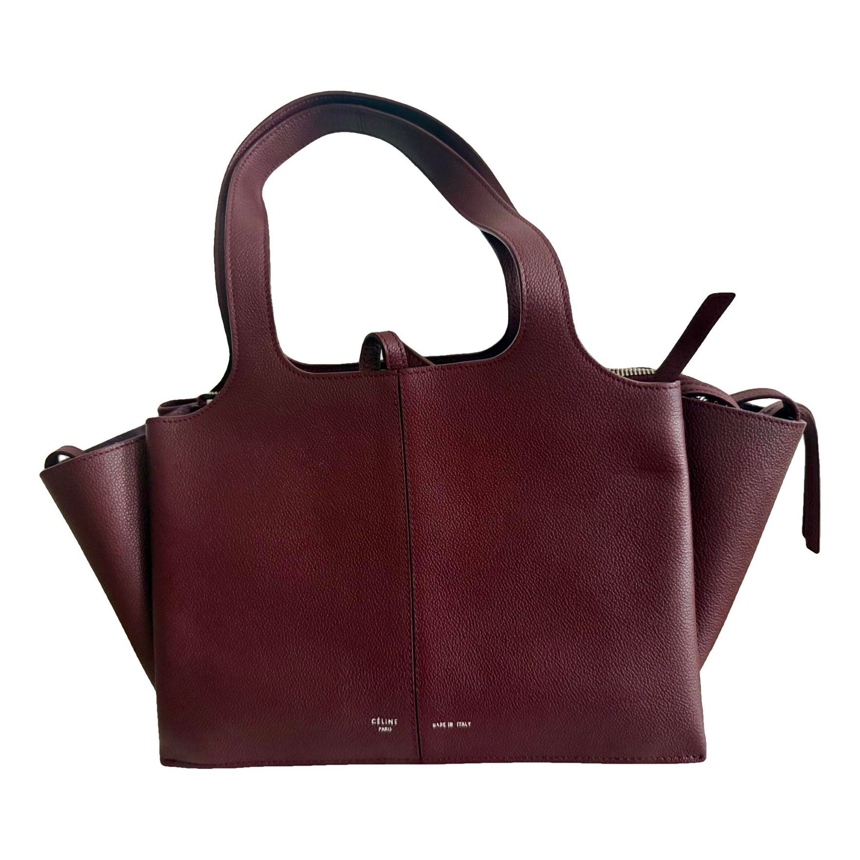 Tri-Fold leather tote
