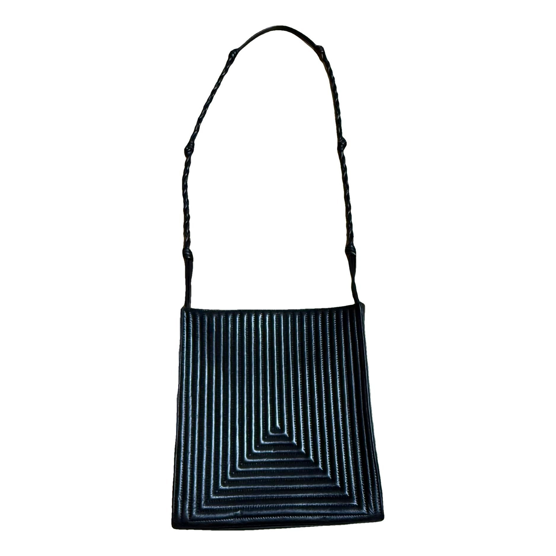 Jil Sander Tangle leather crossbody bag