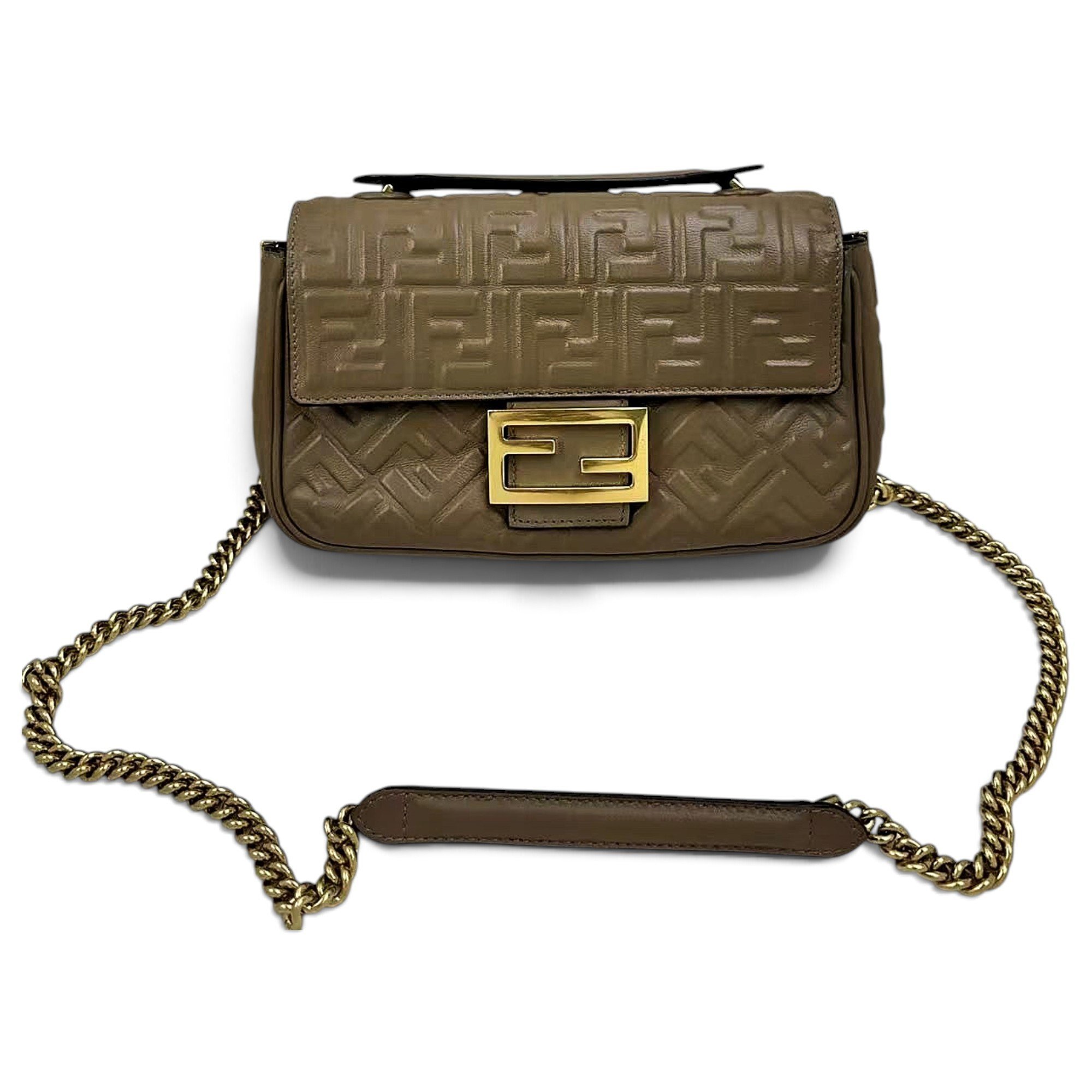 Baguette leather handbag