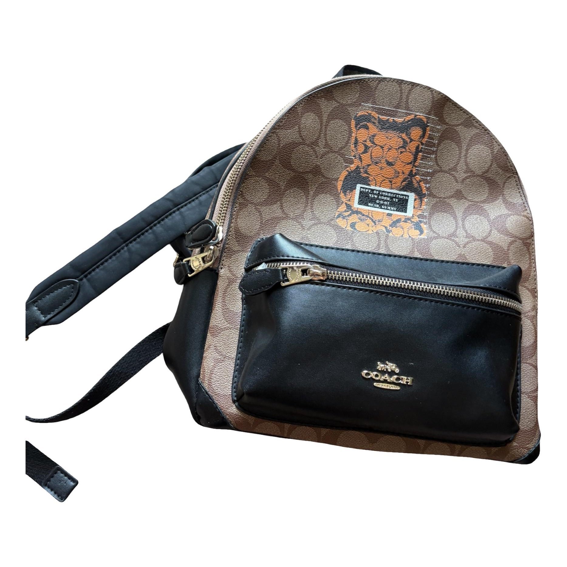 Campus leather backpack