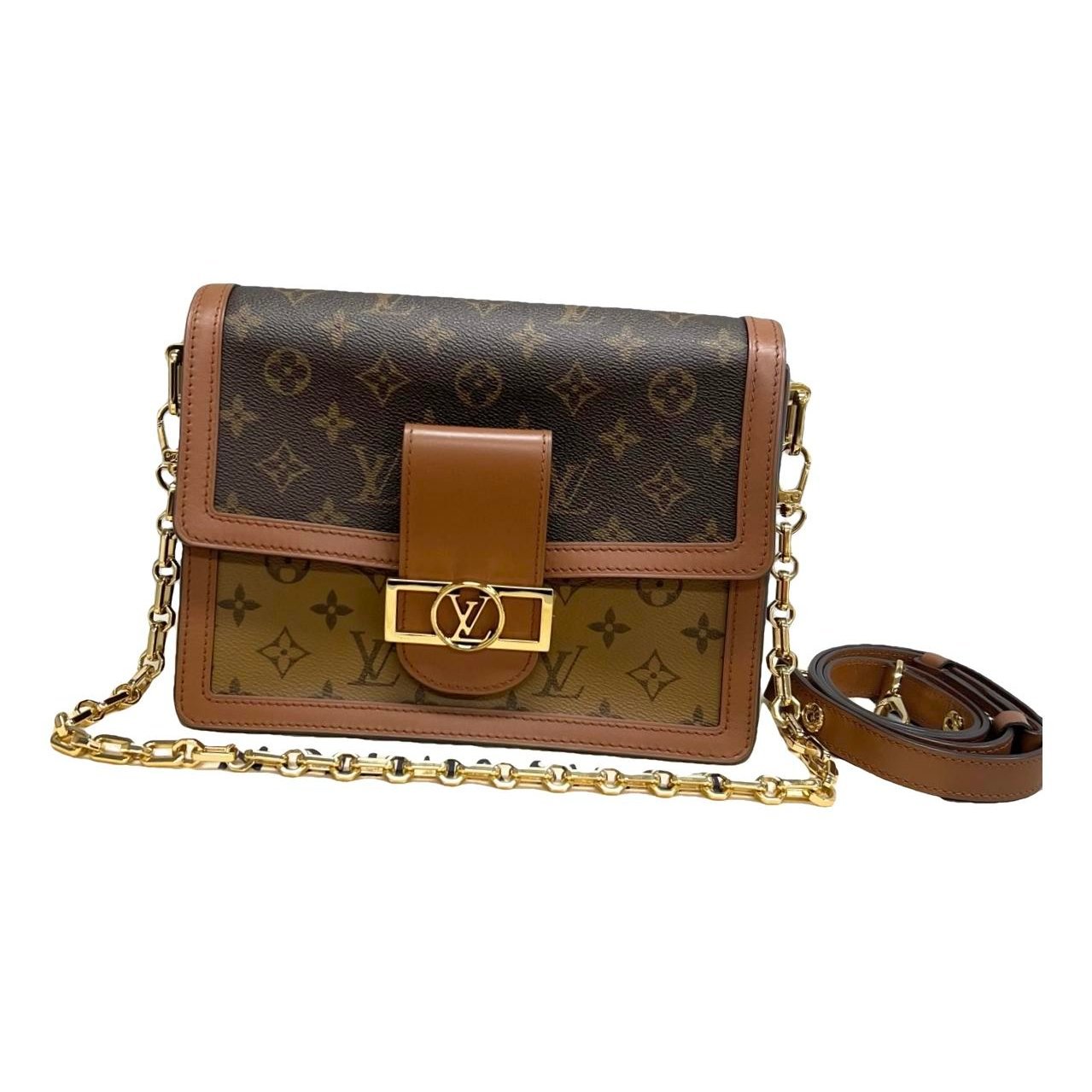 Dauphine leather handbag