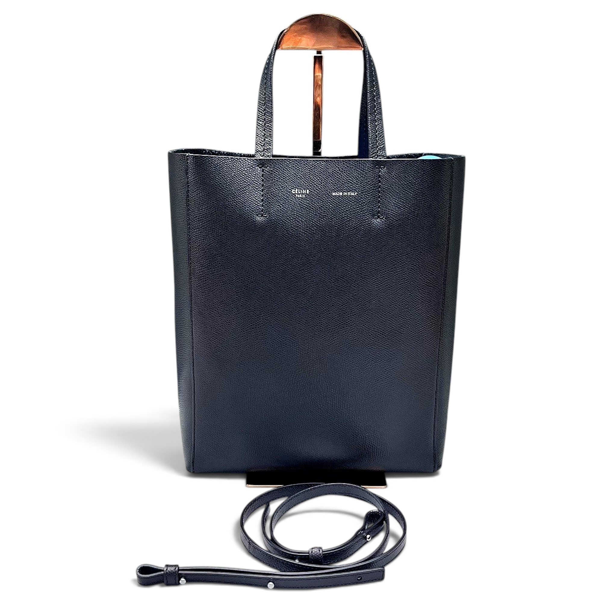 Cabas Vertical leather tote