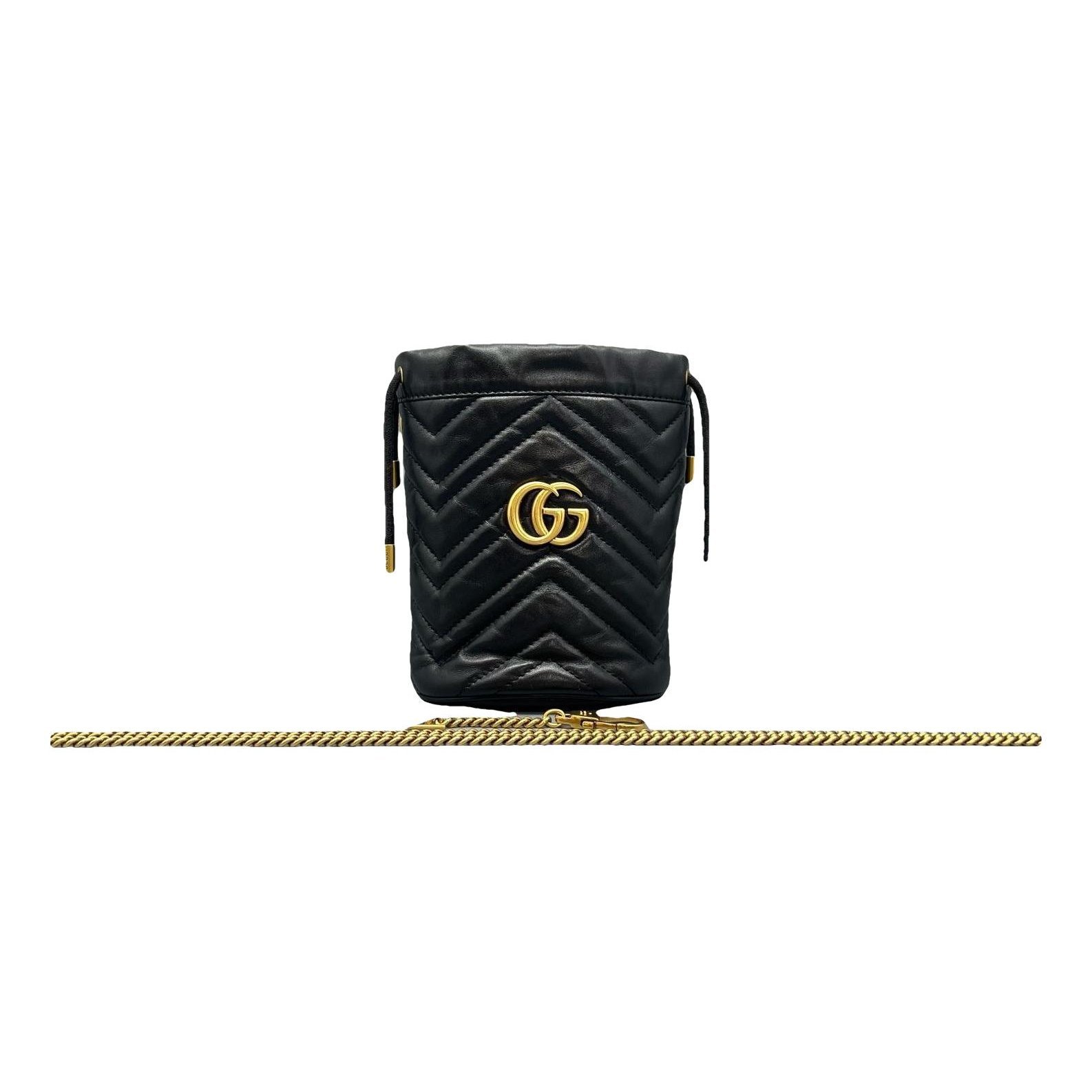 GG Marmont Chain Bucket leather handbag