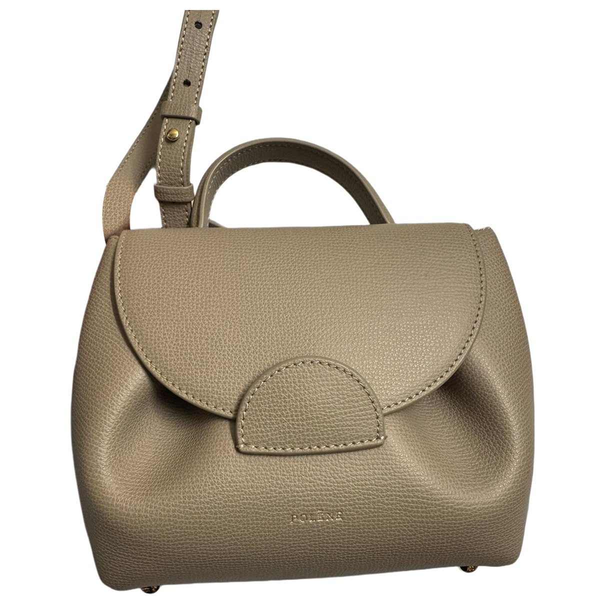 Polene Numéro un nano leather crossbody bag