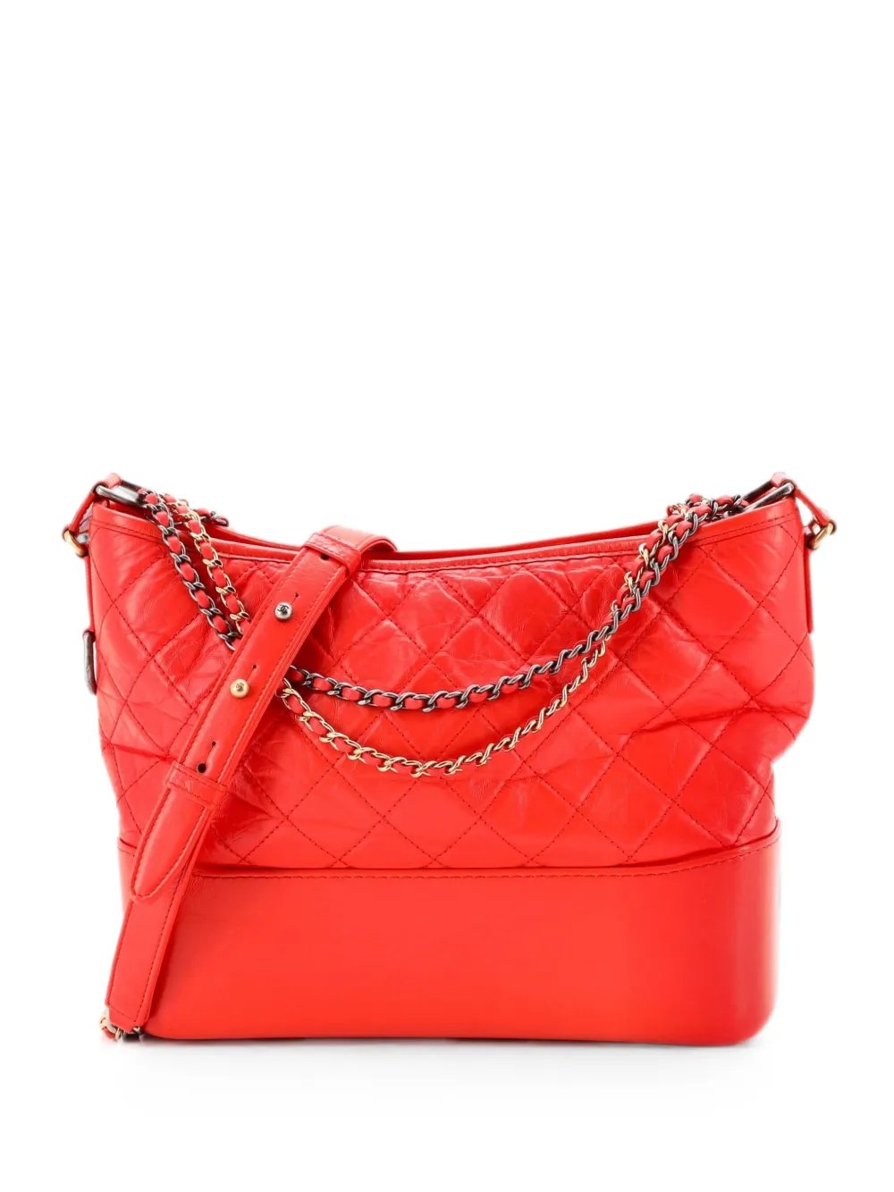 Gabrielle Quilted Aged Calfskin Medium hobo bag
