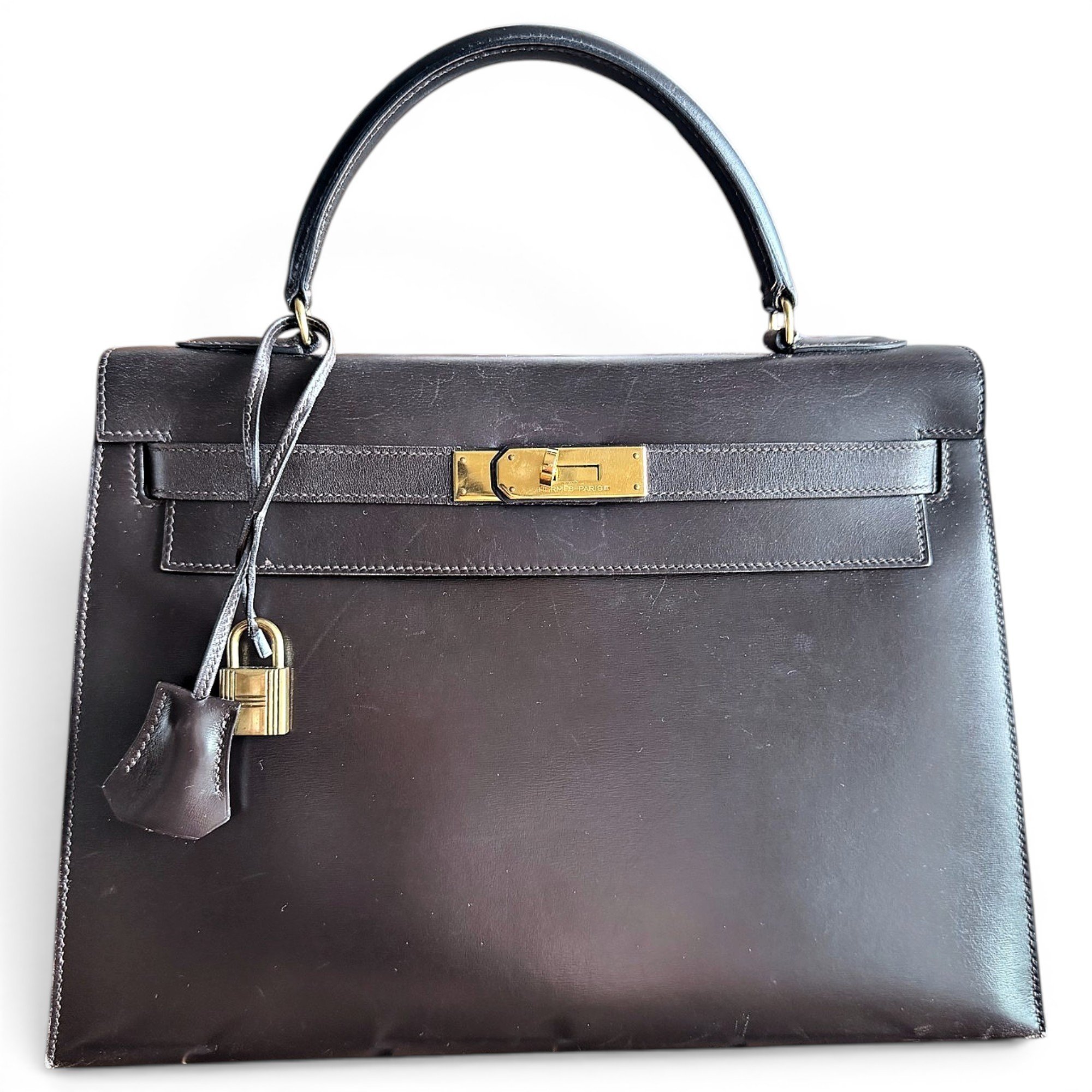 Kelly 32 leather handbag