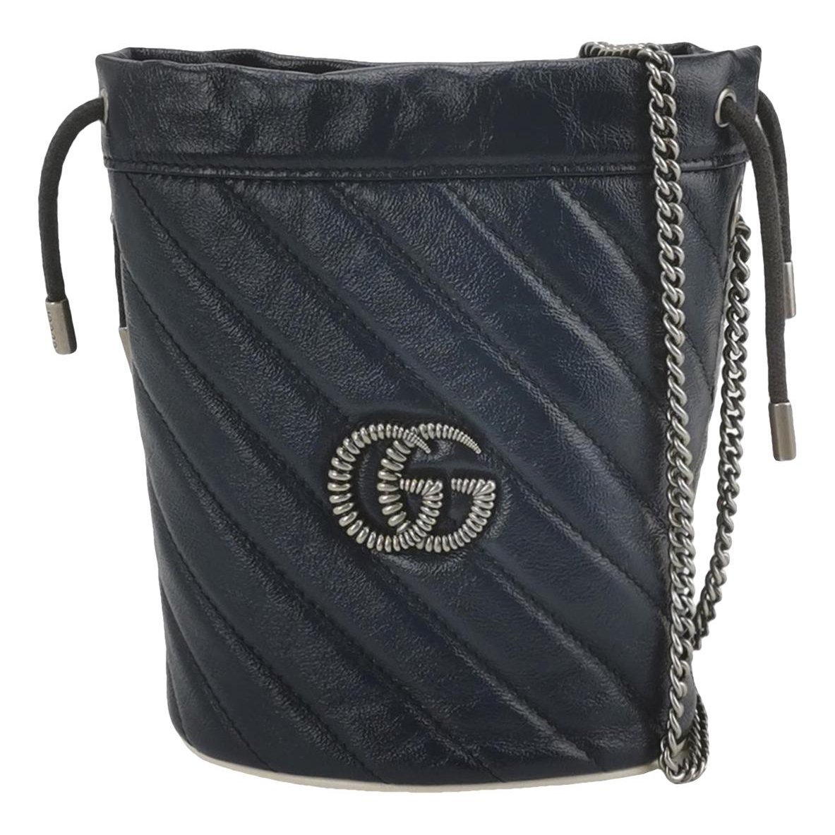 GG Marmont Chain Bucket leather crossbody bag