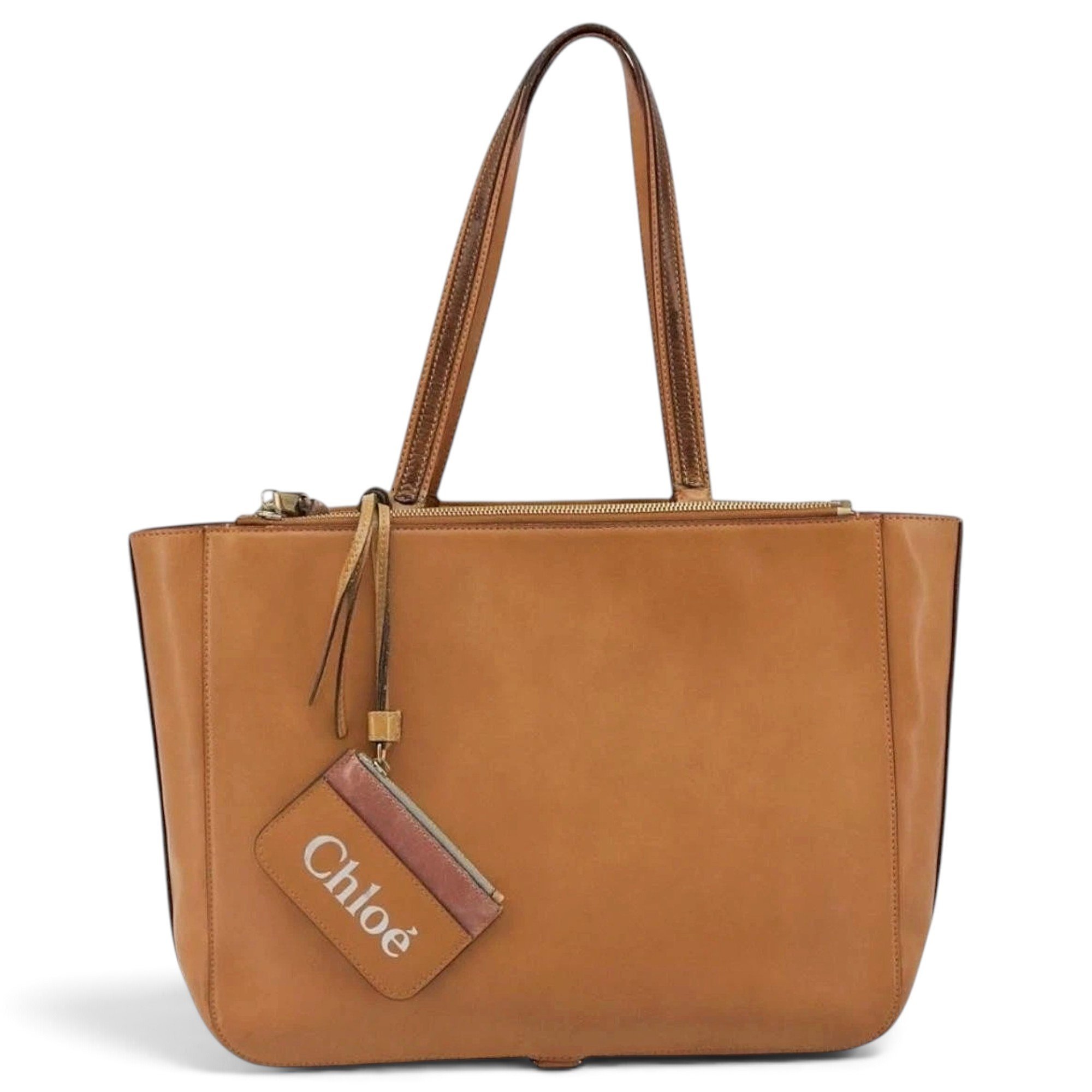 Leather tote