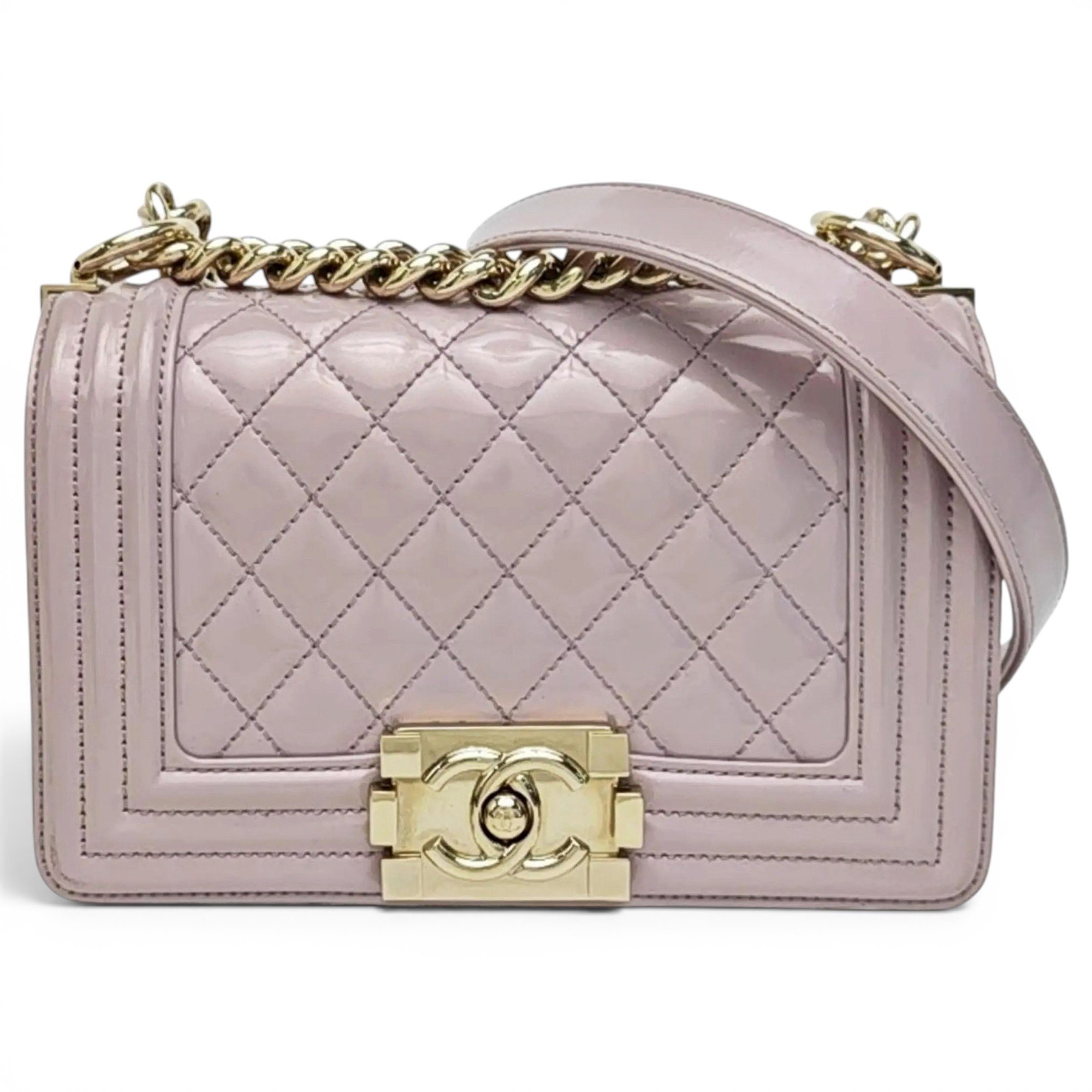 Boy patent leather handbag