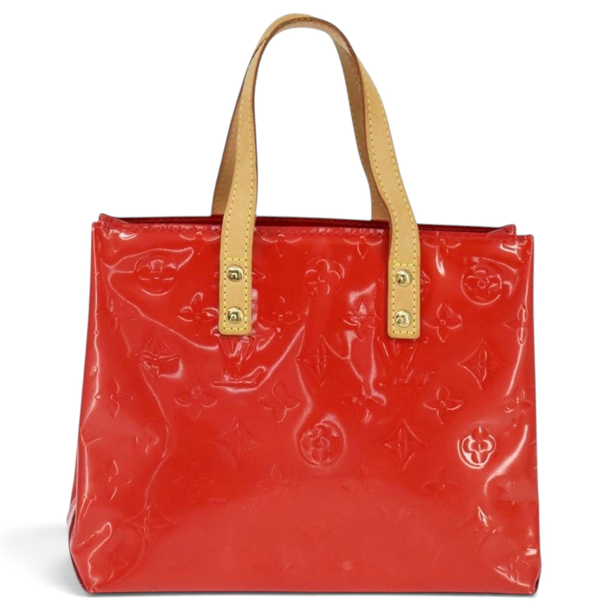 Reade patent leather handbag