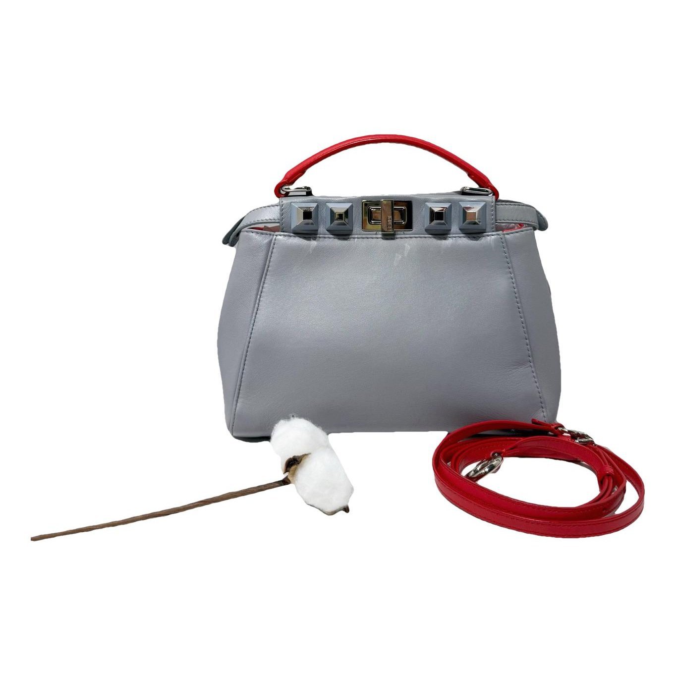 Peekaboo leather handbag