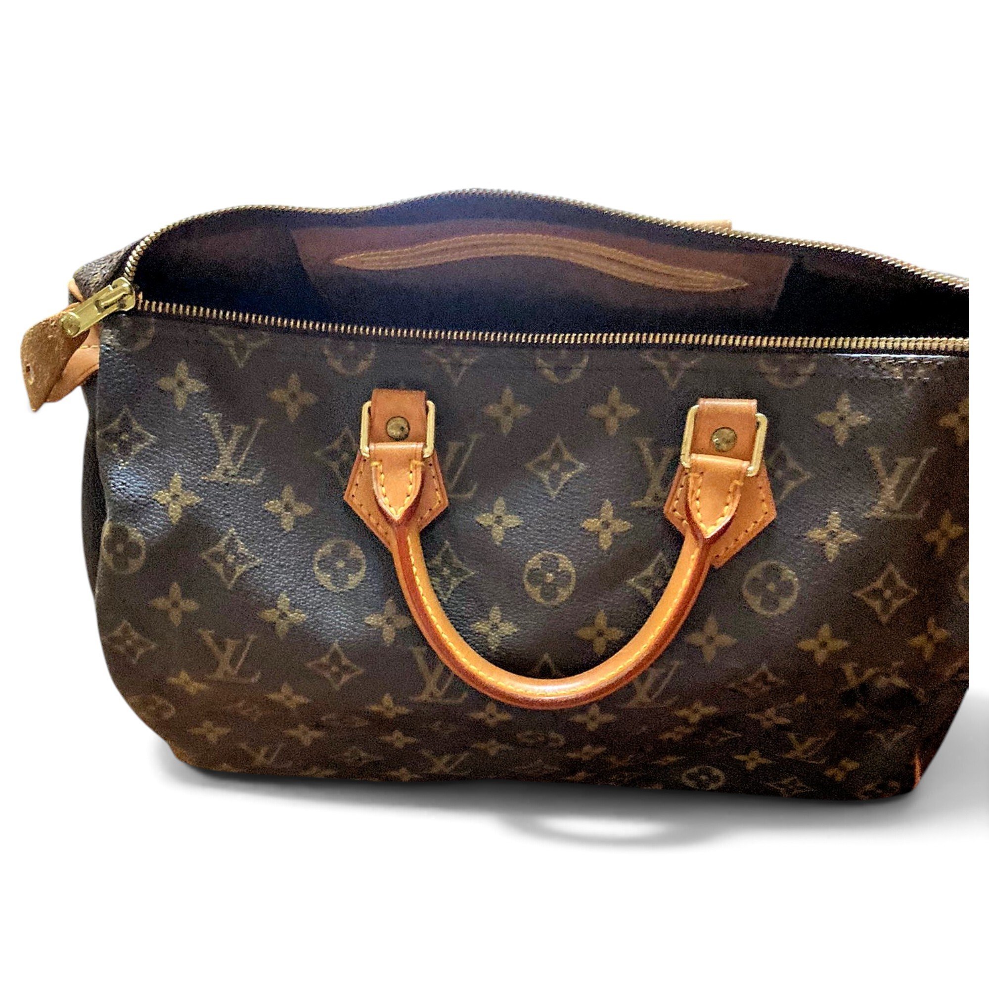 Speedy leather handbag