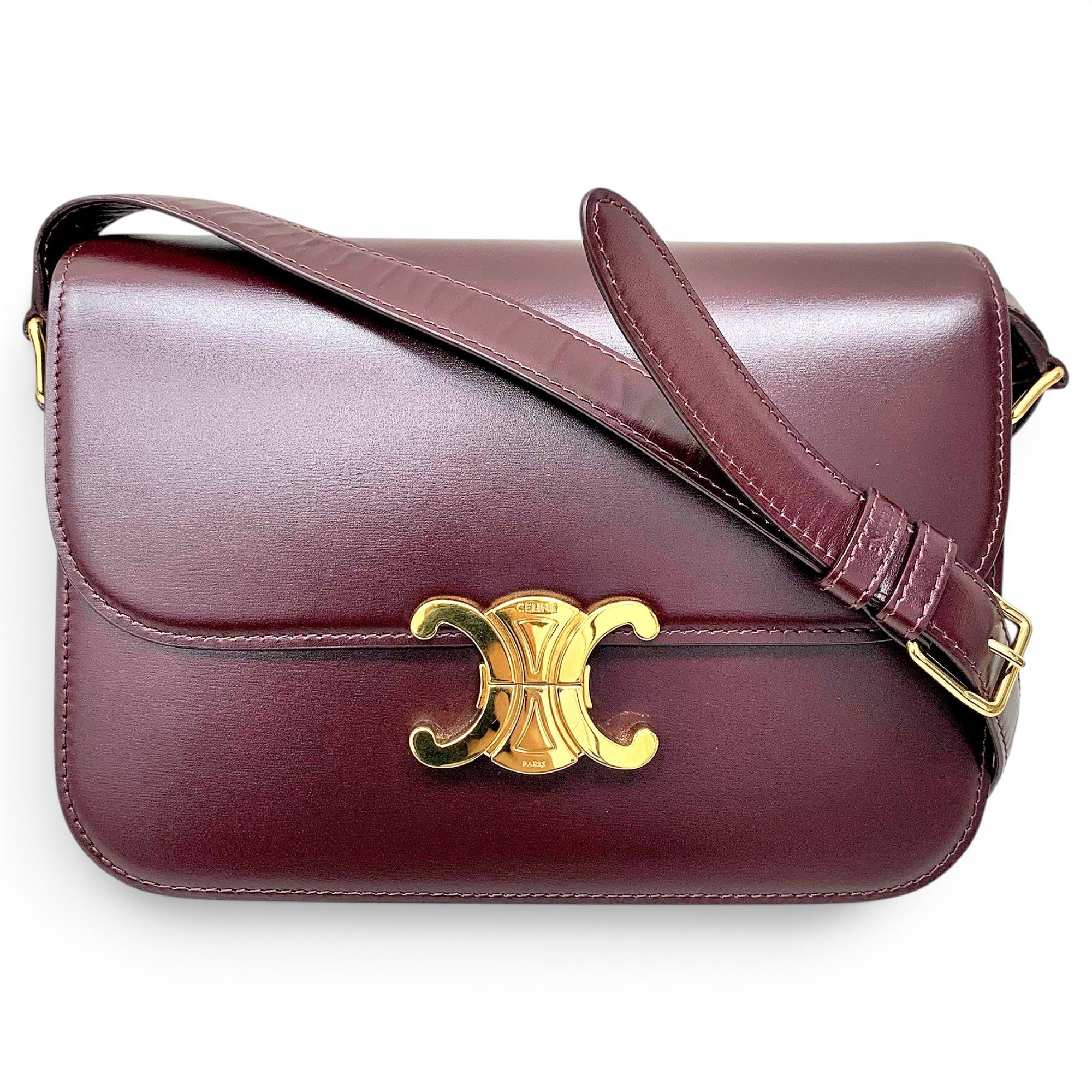 Triomphe leather handbag