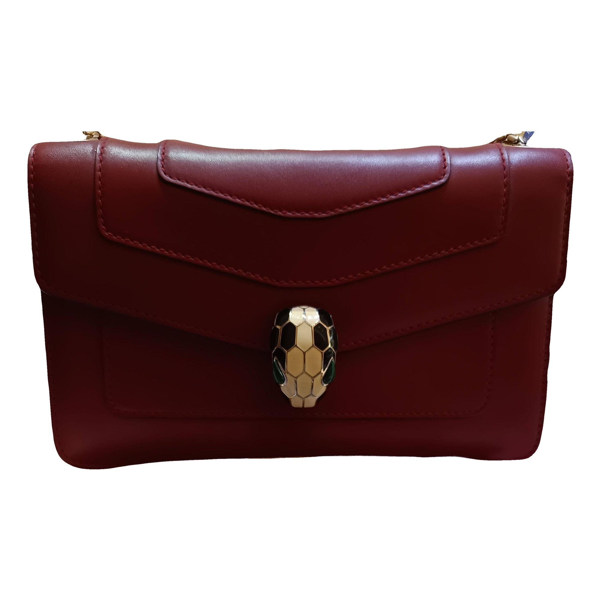 Serpenti leather handbag
