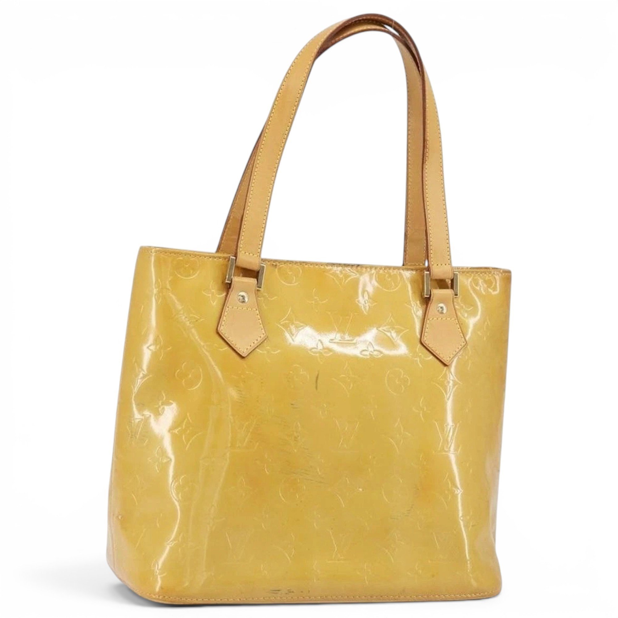 Patent leather handbag