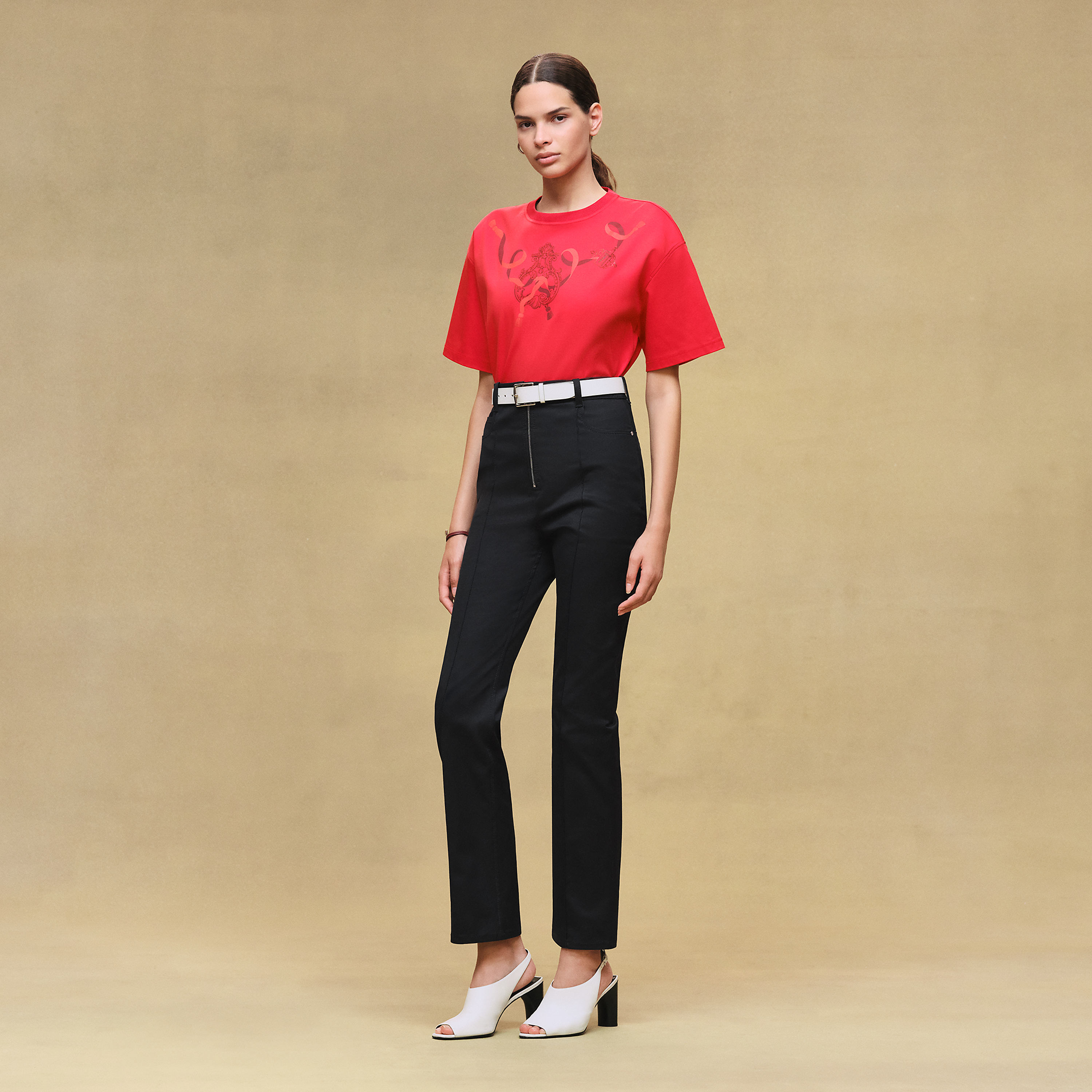 T-shirt boxy cartouche