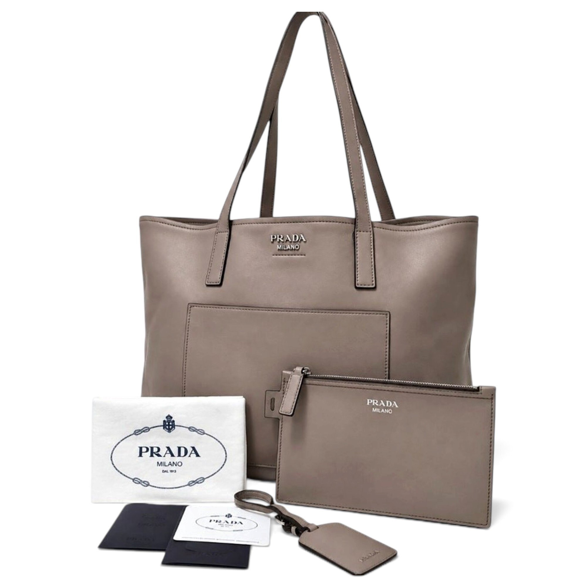Leather tote