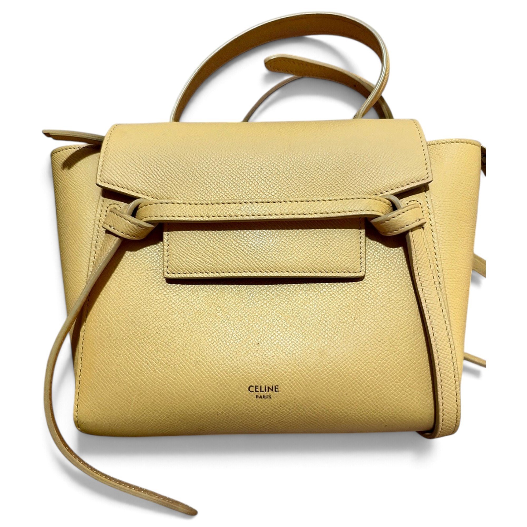 Belt leather handbag