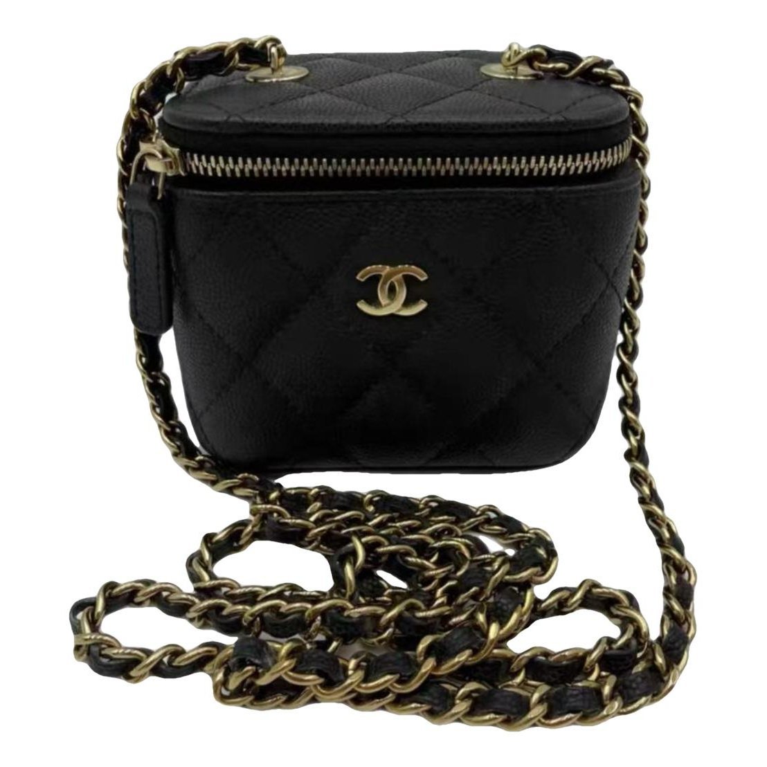 Trendy CC Vanity leather handbag