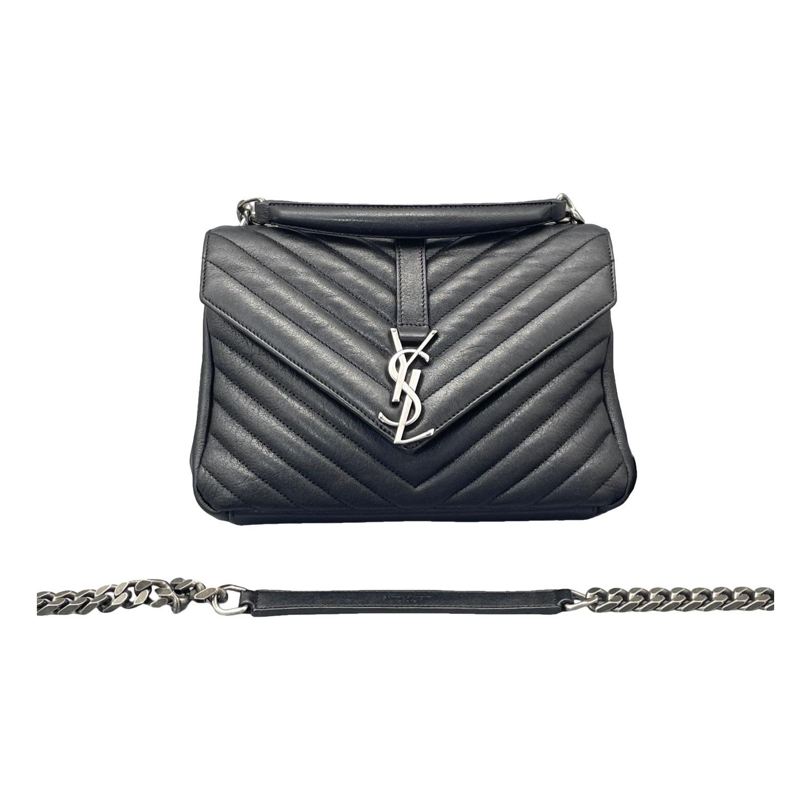 Collége monogramme leather handbag