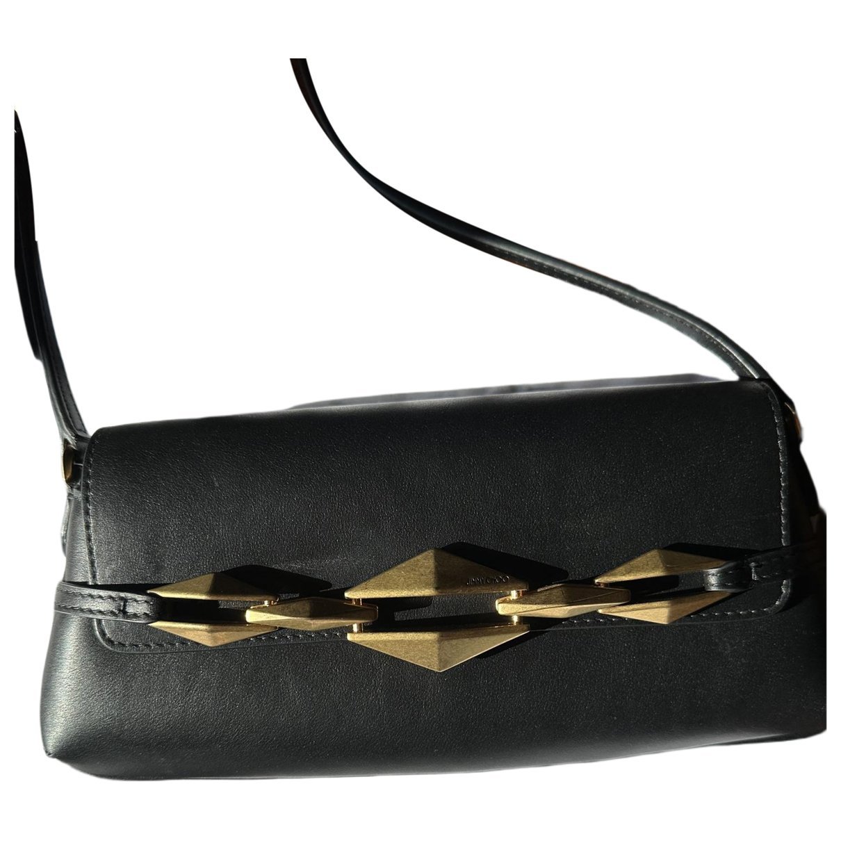 Leather clutch bag