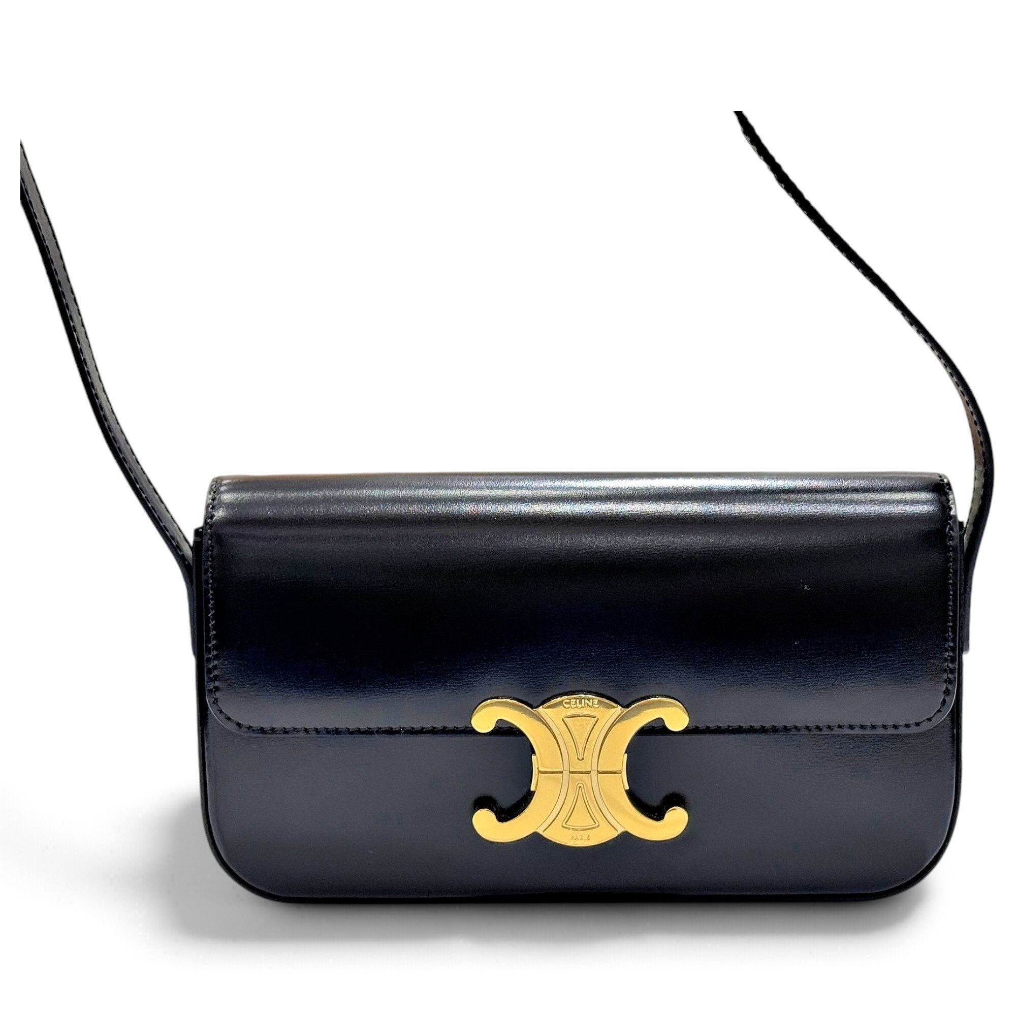 Triomphe leather handbag