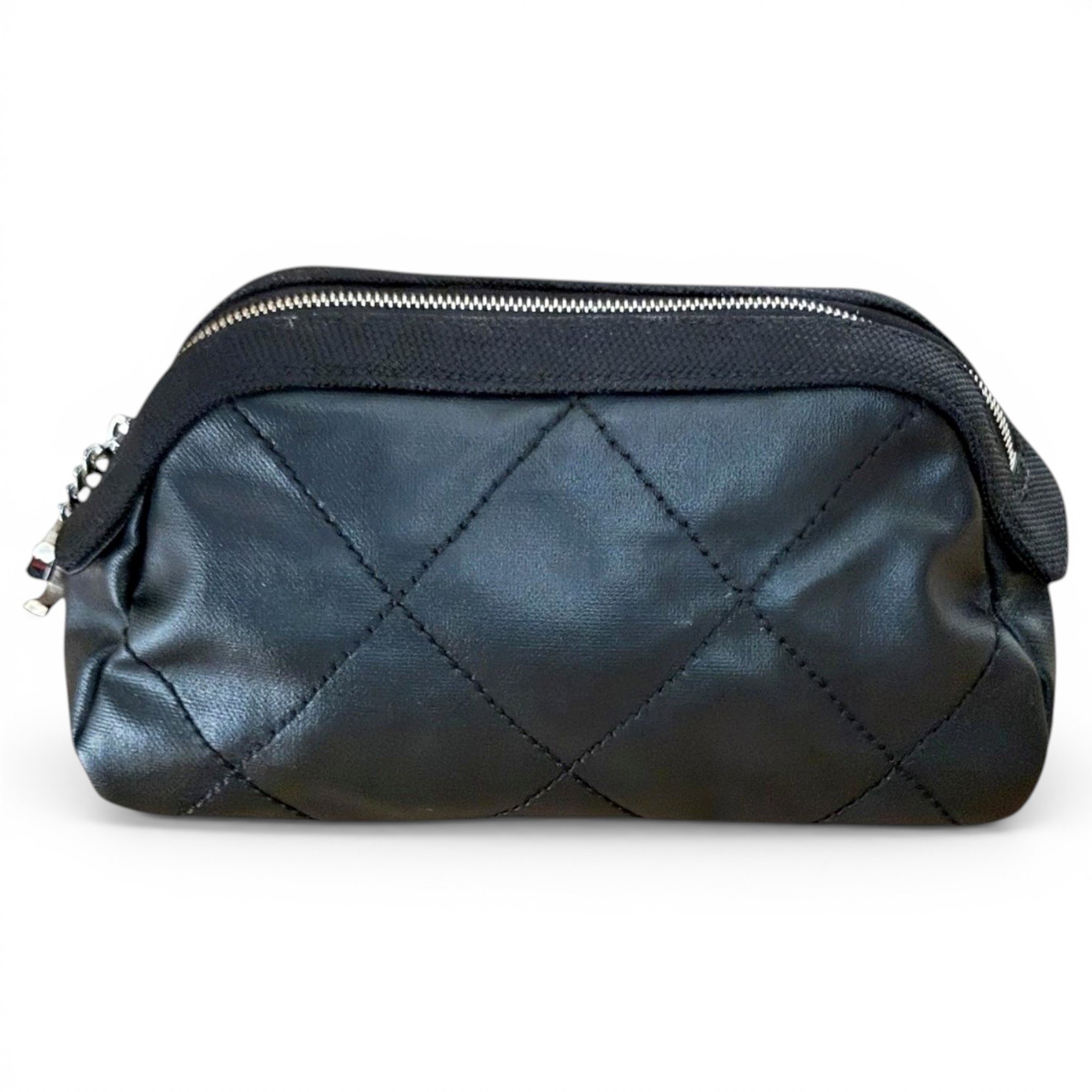 Leather clutch bag