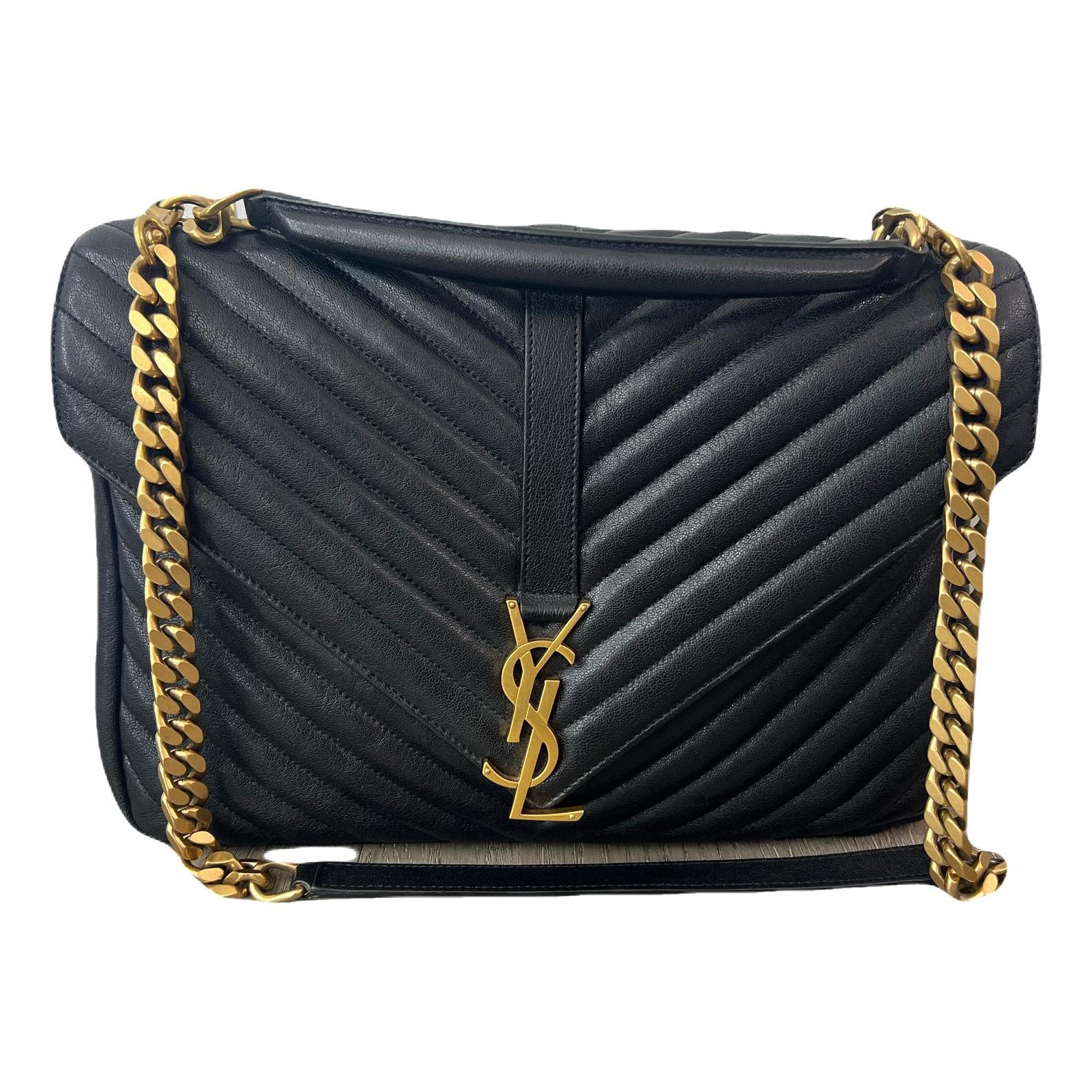 Collége monogramme leather handbag