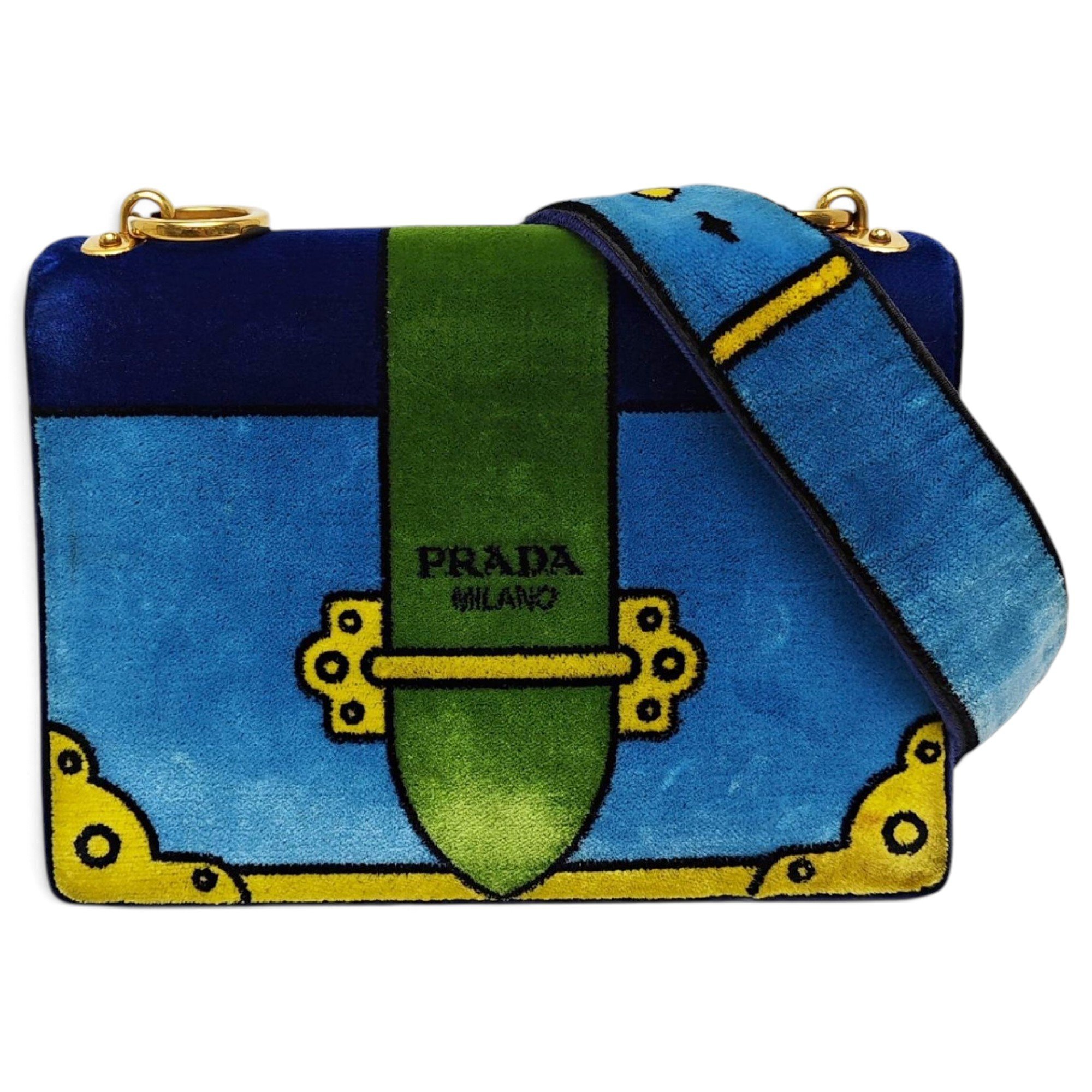 Cahier velvet handbag