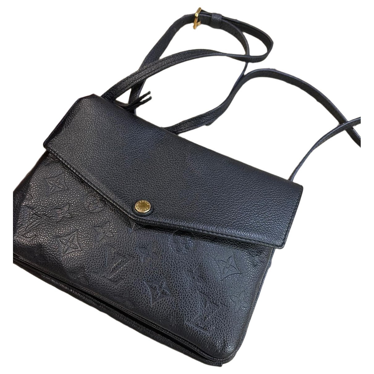 Leather clutch bag