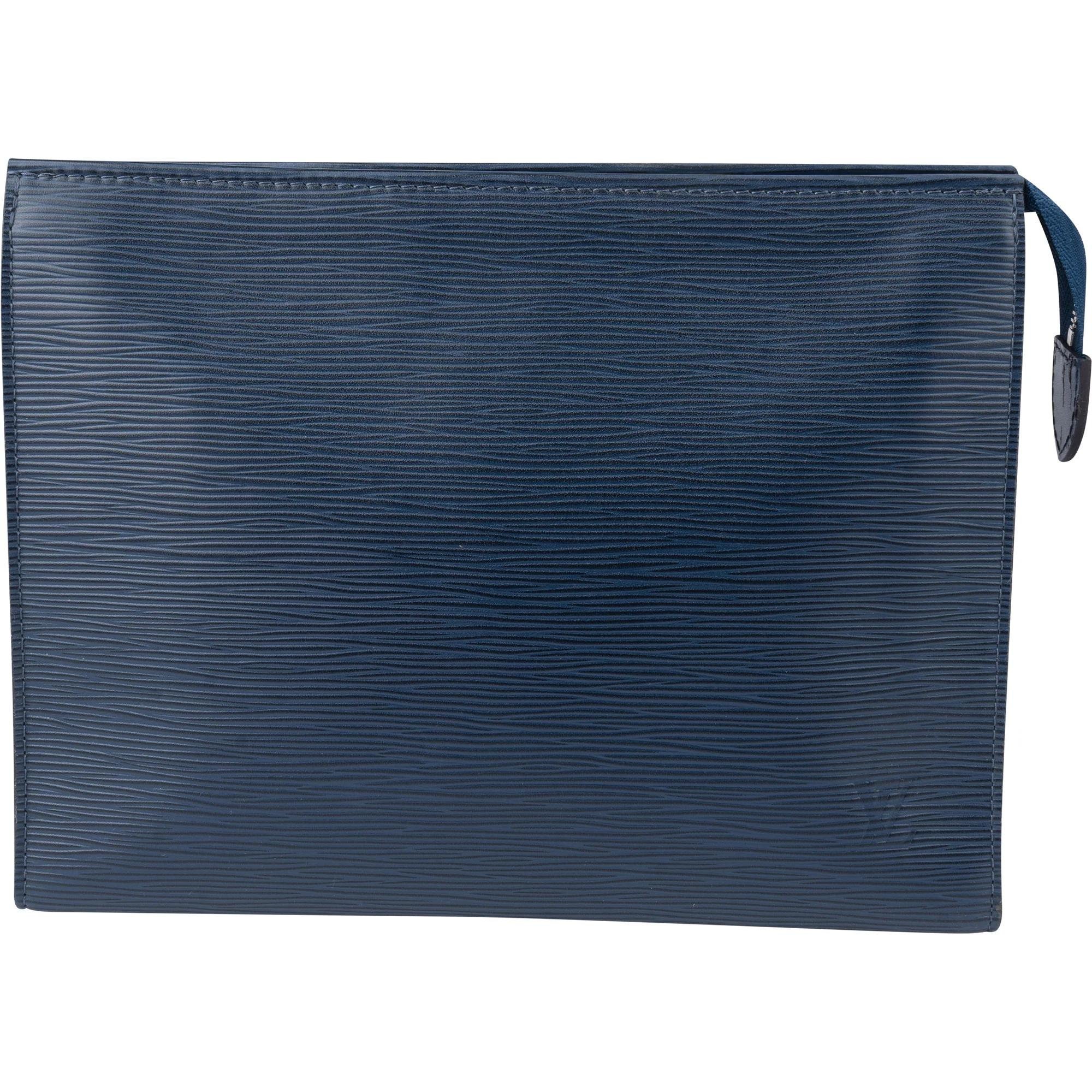 Leather clutch bag