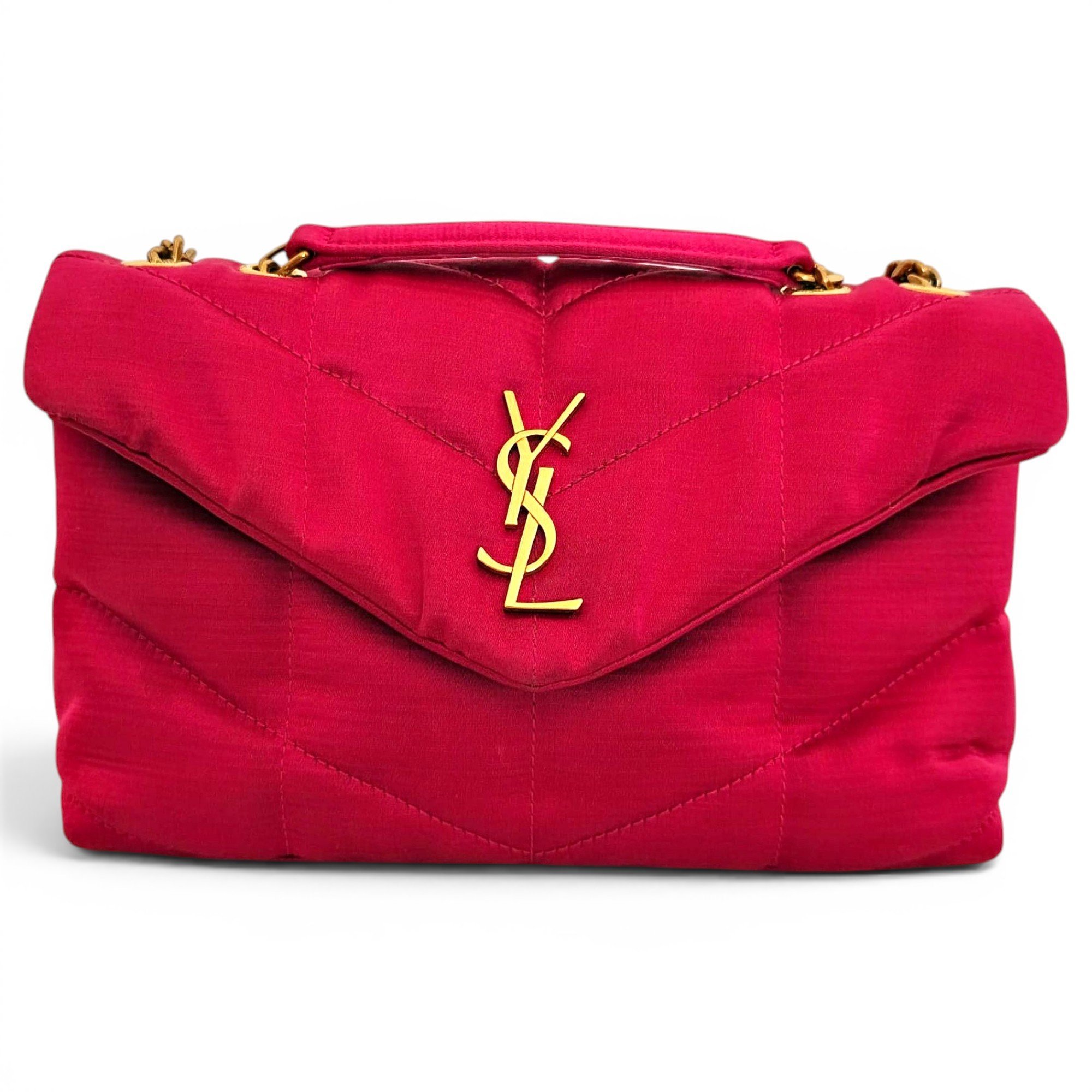 Loulou Puffer silk crossbody bag